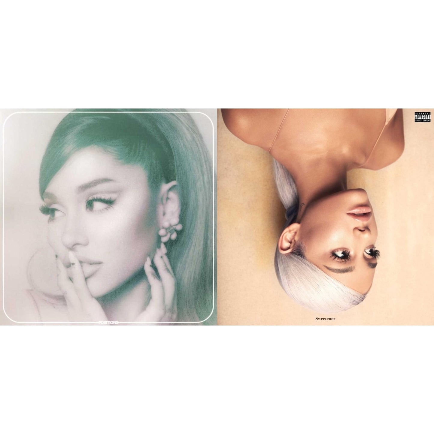 This is a 2 LP Vinyl SKU bundle.
1.This LP Vinyl is brand new.Format: LP VinylMusic Style: TrapThis item's title is: Positions (Coke Bottle Clear LP Vinyl)Artist: Ariana GrandeLabel: Republic RecordsBarcode: 602435450902Release Date: 4/9/2021
2.This LP Vinyl is brand new.