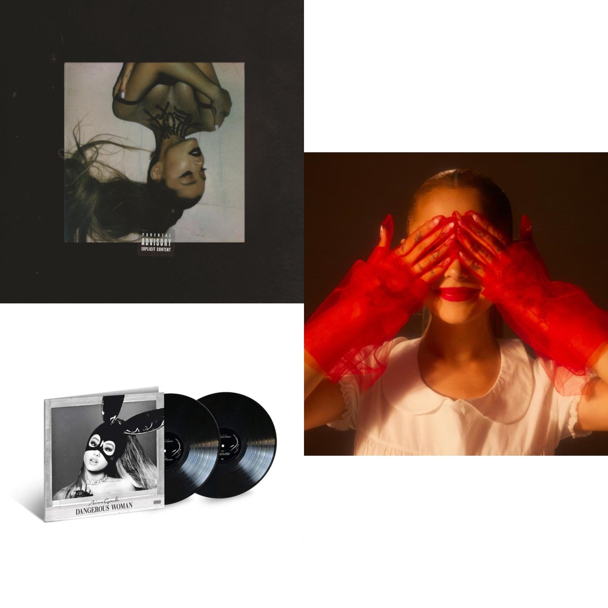 This is a 3 LP Vinyl SKU bundle.
1.This LP Vinyl is brand new.Format: LP VinylMusic Style: TrapThis item's title is: Thank U, NextArtist: Ariana GrandeLabel: REPUBLIC RECORDSBarcode: 602577476228Release Date: 5/26/2023
2.This LP Vinyl is brand new.