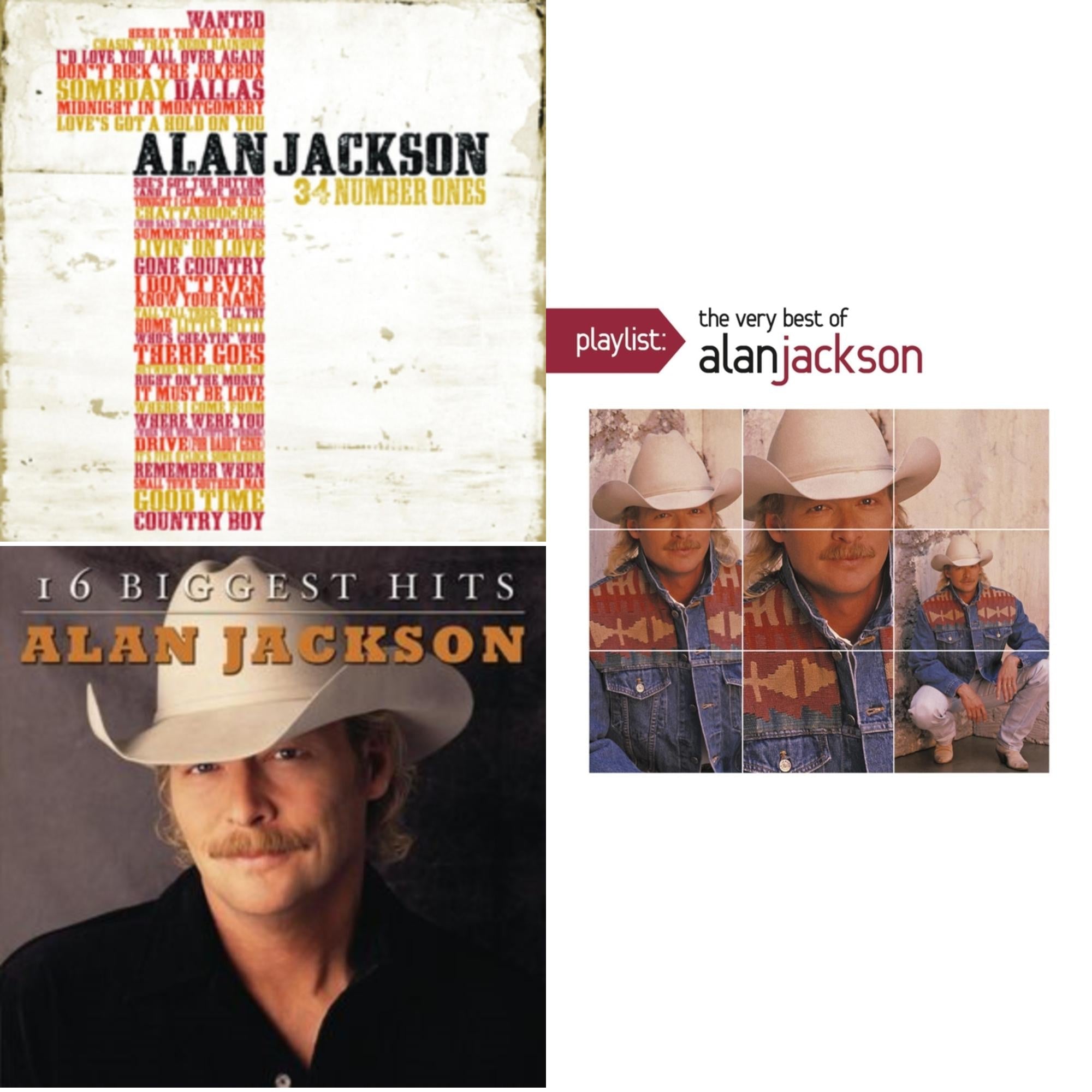 34 Number Ones & 16 Biggest Hits & Playlist: Very Best Of Alan Jackson