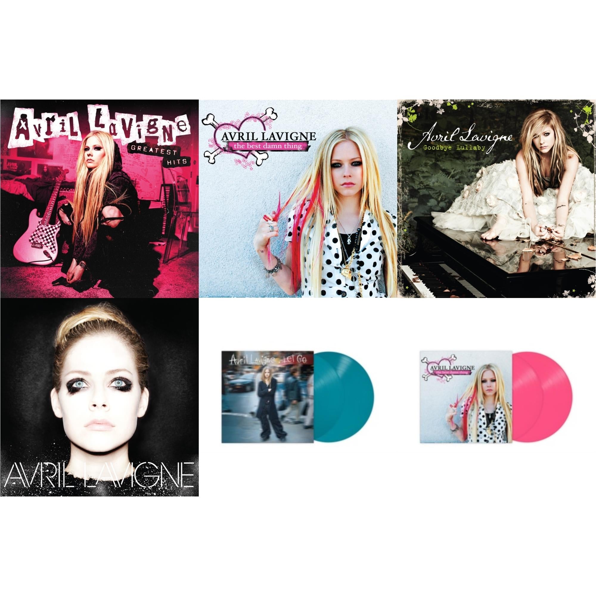 Greatest Hits (2LP) & Best Damn Thing (2LP) & Goodbye Lullaby (2LP) & Avril Lavigne (2LP) & Let Go (Coloured Vinyl/2LP) & Best Damn Thing (Coloured Vinyl/2LP)