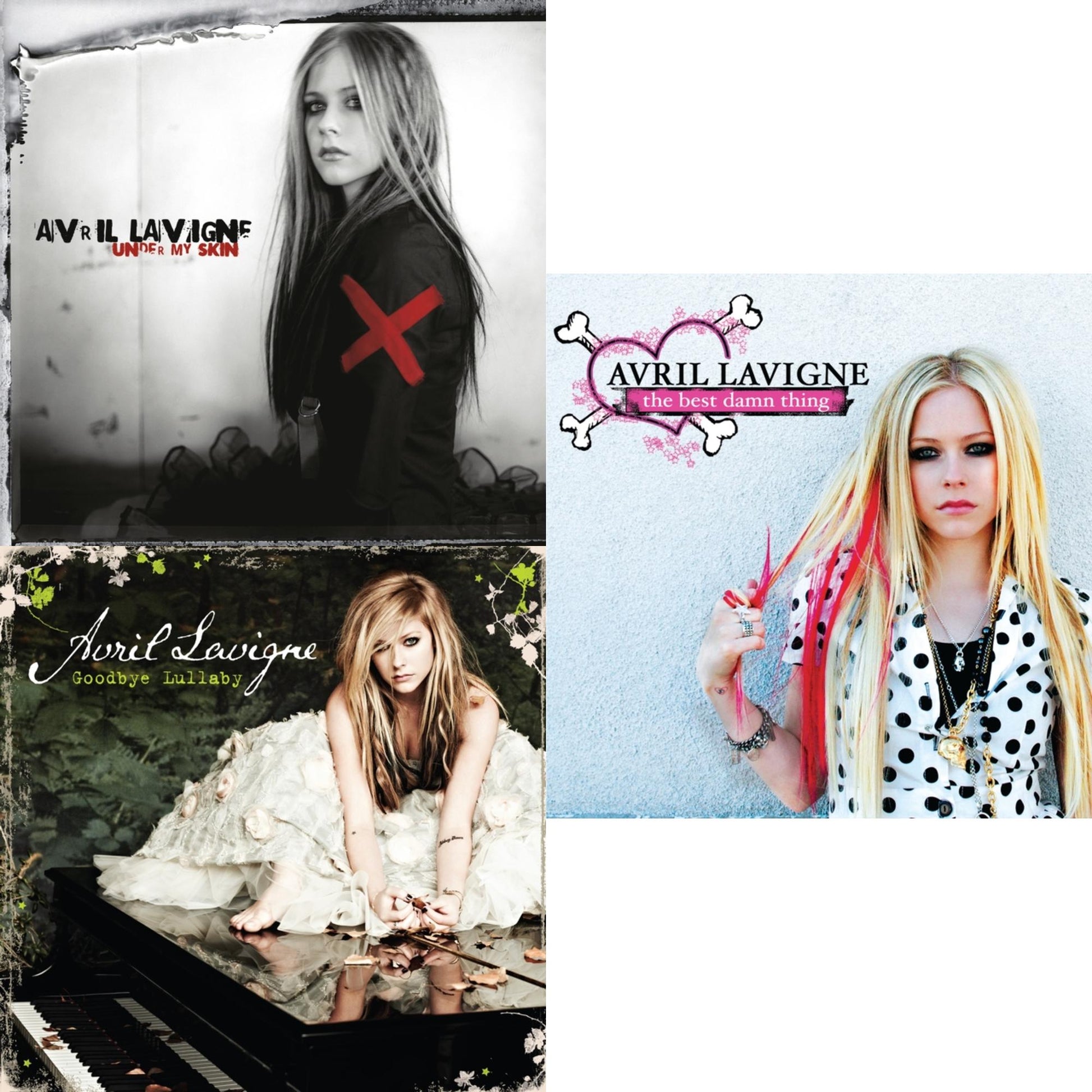 This is a 3 LP Vinyl SKU bundle.
1.This LP Vinyl is brand new.Format: LP VinylThis item's title is: Under My SkinArtist: Avril LavigneBarcode: 196588869211Release Date: 6/21/2024
2.This LP Vinyl is brand new.