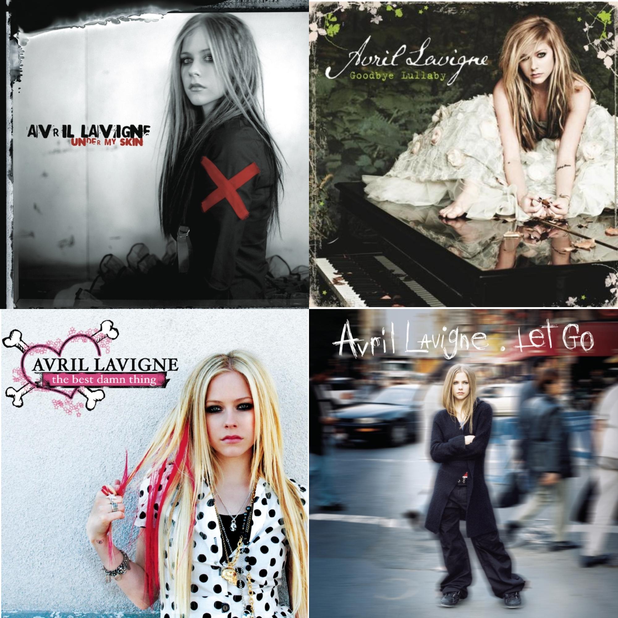 Avril Lavigne - Let Go & Goodbye Lullaby & Best Damn Thing & Under My Skin - CD Bundle