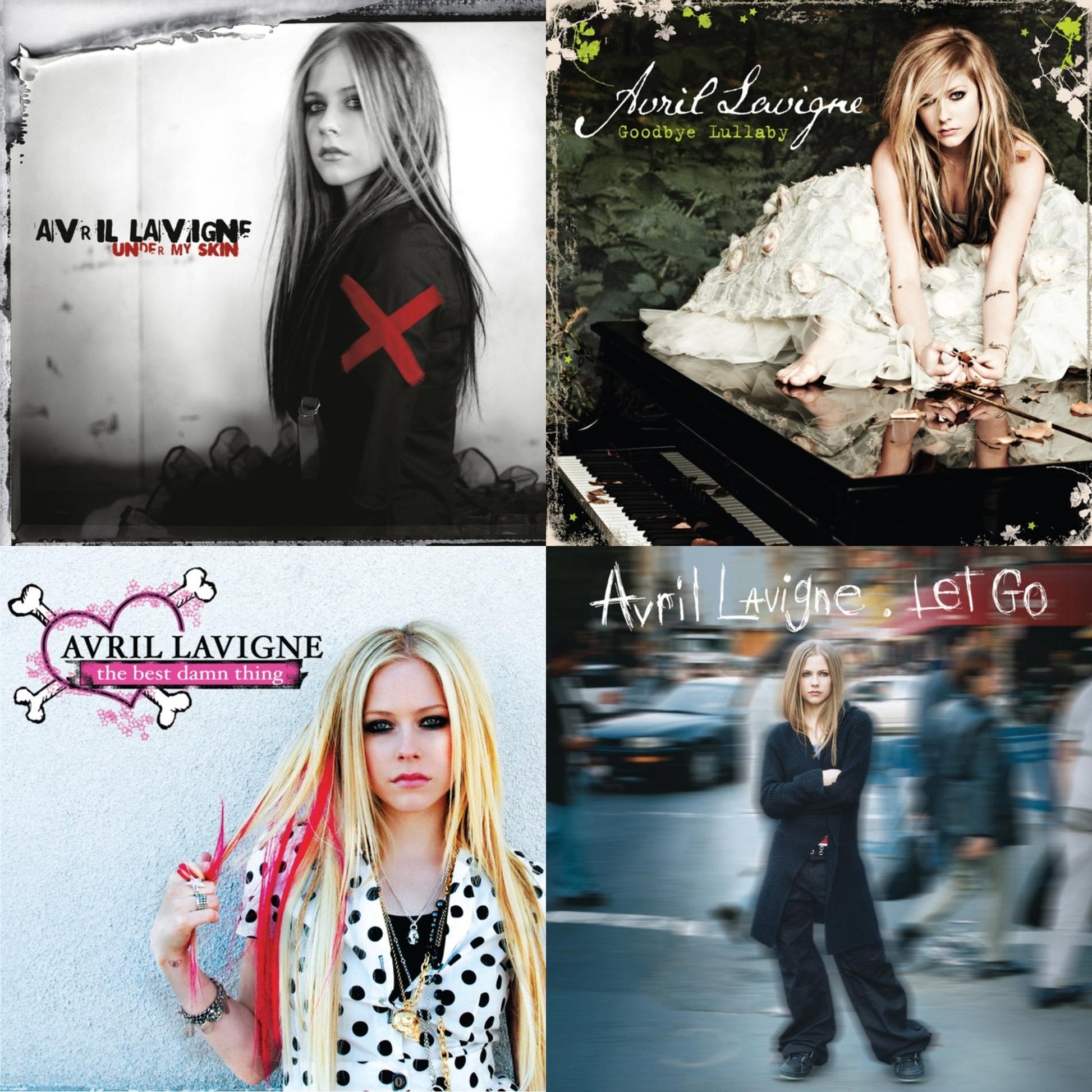 This is a 4 LP Vinyl SKU bundle.
1.This LP Vinyl is brand new.Format: LP VinylThis item's title is: Under My SkinArtist: Avril LavigneBarcode: 196588869211Release Date: 6/21/2024
2.This LP Vinyl is brand new.