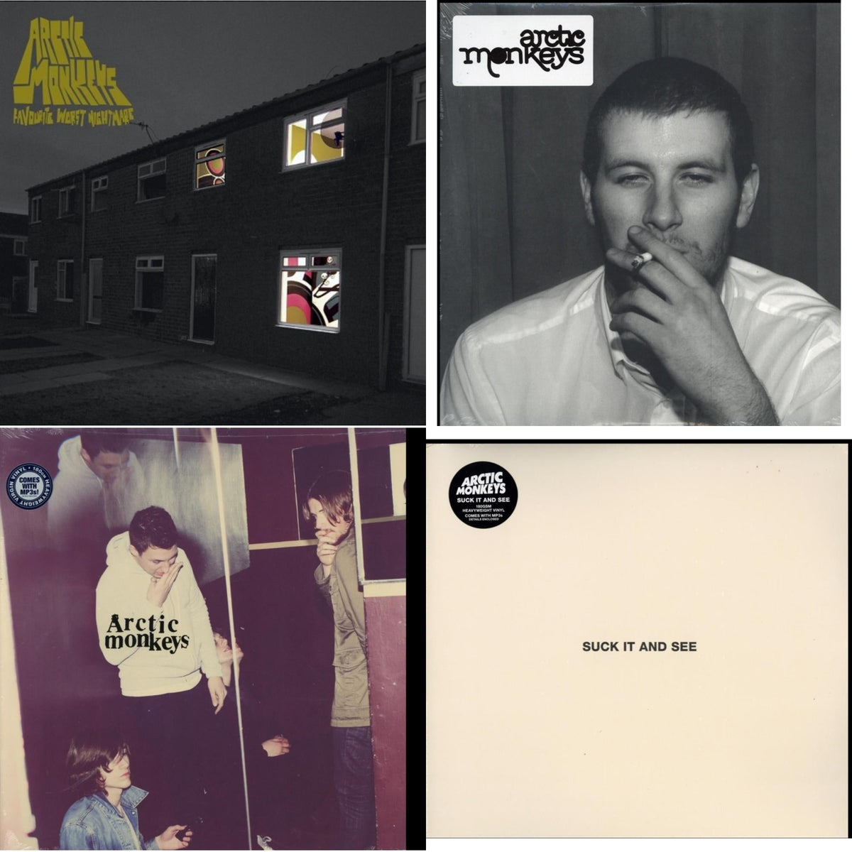 Favourite Worst Nightmare (Gatefold) & Whatever People Say I Am That's What I Am Not & Humbug (Dl Card) & Suck It & See (Dl Card)