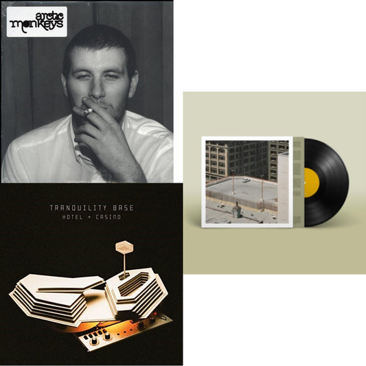 This is a 3 LP Vinyl SKU bundle.
1.This LP Vinyl is brand new.Format: LP VinylMusic Style: Indie RockThis item's title is: Whatever People Say I Am That's What I Am NotArtist: Arctic MonkeysLabel: DOMINOBarcode: 801390008610Release Date: 2/21/2006
2.This LP Vinyl is brand new.