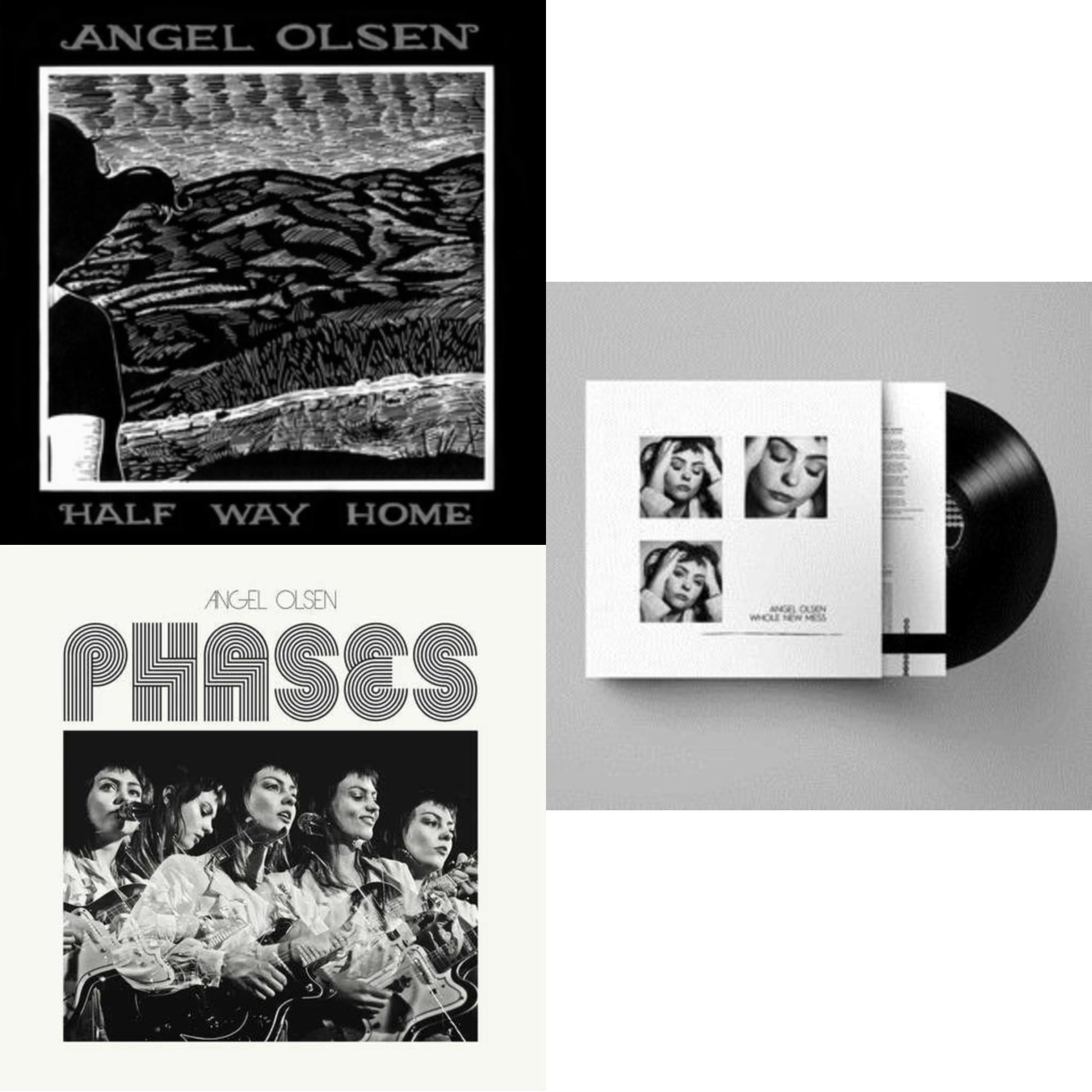 This is a 3 LP Vinyl SKU bundle.
1.This LP Vinyl is brand new.Format: LP VinylMusic Style: TranceThis item's title is: Half Way HomeArtist: Angel OlsenLabel: BATHETICBarcode: 887158173233Release Date: 11/5/2012
2.This LP Vinyl is brand new.