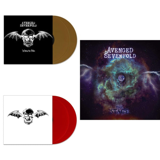 This is a 3 LP Vinyl SKU bundle.
1.This LP Vinyl is brand new.Format: LP VinylMusic Style: Hard RockThis item's title is: Waking The Fallen (Gold Vinyl/2LP)Artist: Avenged SevenfoldLabel: HOPELESS RECORDSBarcode: 790692692613Release Date: 10/20/2023
2.This LP Vinyl is brand new.