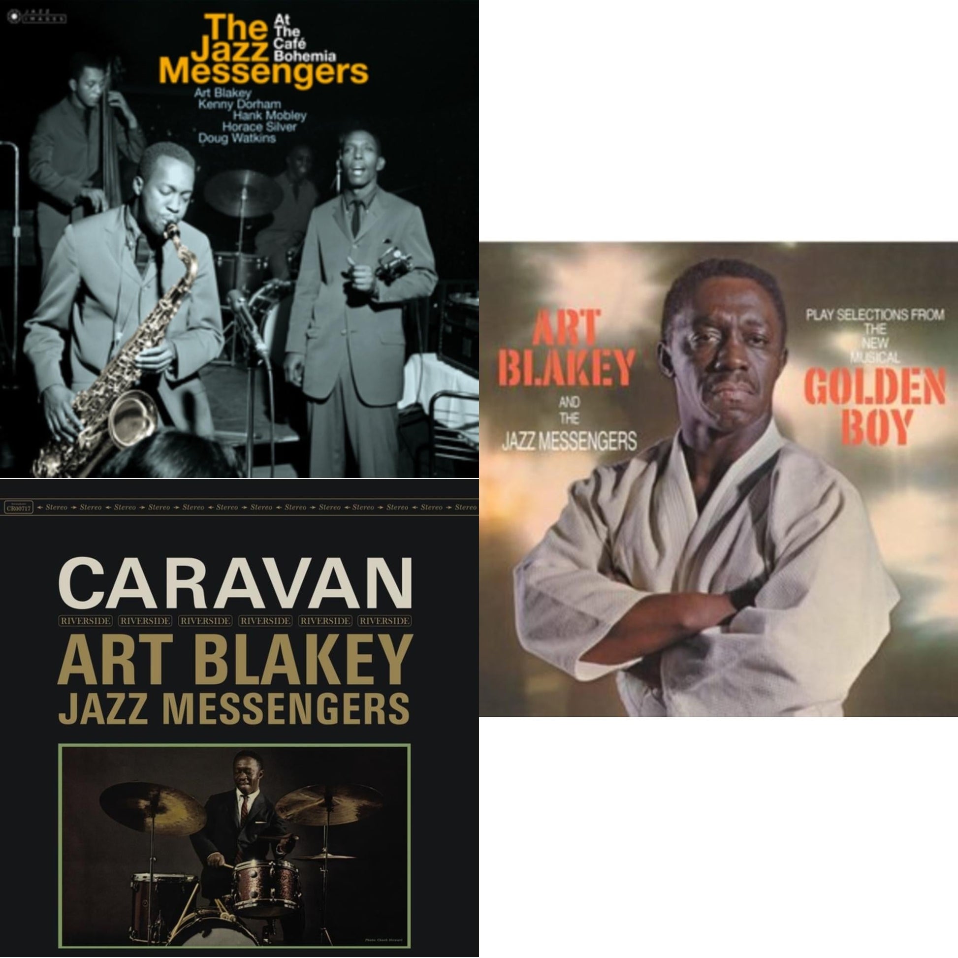 This is a 3 LP Vinyl SKU bundle.
1.This LP Vinyl is brand new.Format: LP VinylMusic Style: Hard BopThis item's title is: Jazz Messengers At Café BohemiaArtist: Art & The Jazz Messengers BlakeyLabel: JAZZ IMAGESBarcode: 8436569195314Release Date: 7/30/2021
2.