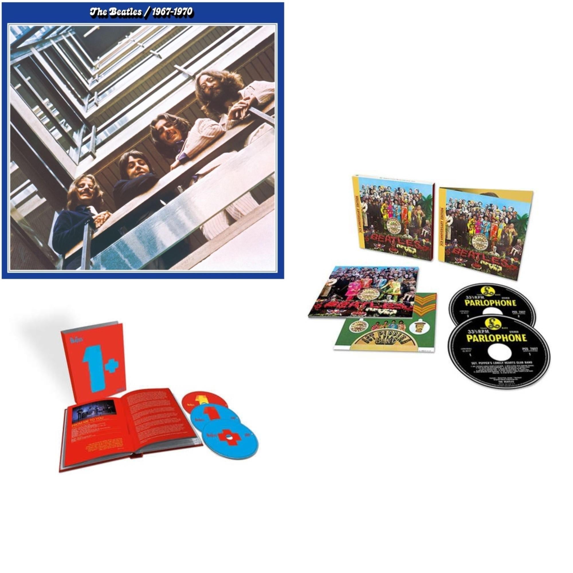Beatles 1967-1970 (2023 Edition) (2CD) & 1+ (CD/2 DVD) & Sgt. Pepper's Lonely Hearts Club Band (2CD)(Deluxe Edition)