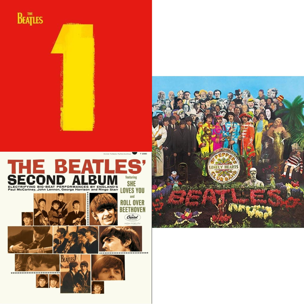 Beatles Second Album  & 1 (2015 Reissue) & Sgt. Pepper's Lonely Hearts Club Band (2017 Stereo Mix/180G/Original Stencils)