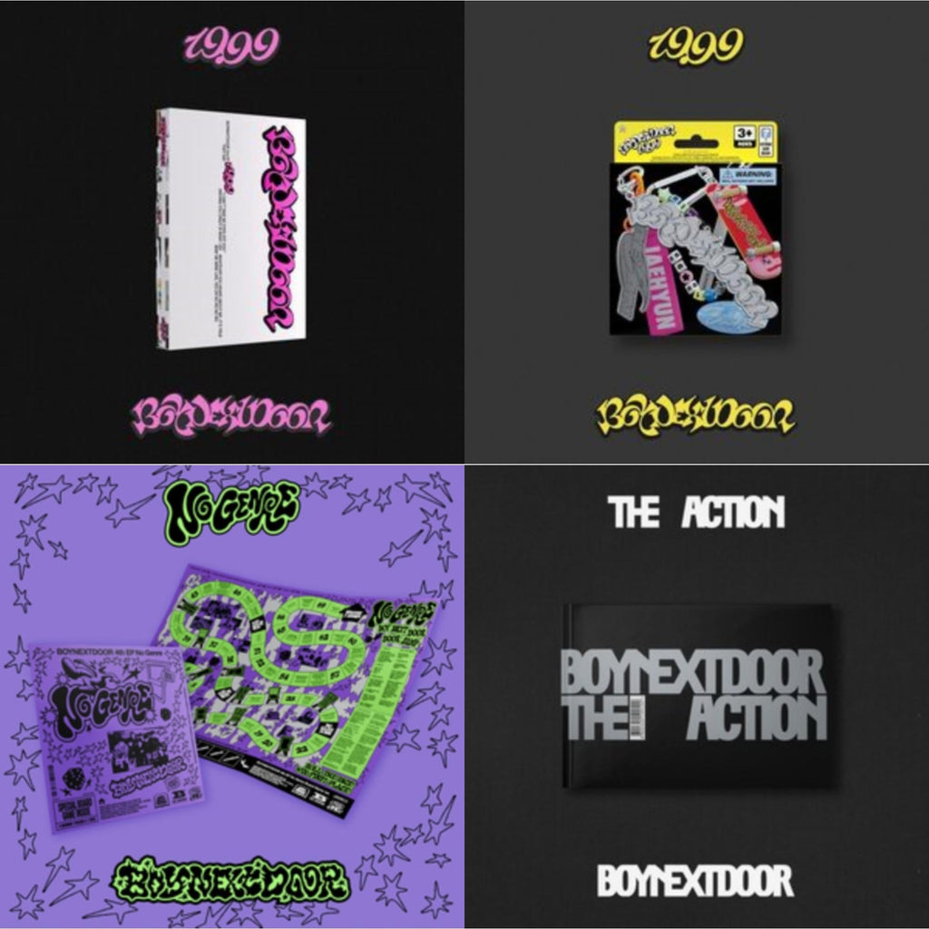 19.99 (Nice Ver.) & 19.99 (Clink Ver.) & No Genre (Boynextdoor 4Th Ep) (Board Game Ver.) & Action Boynextdoor 5Th Ep (Pause Ver.)