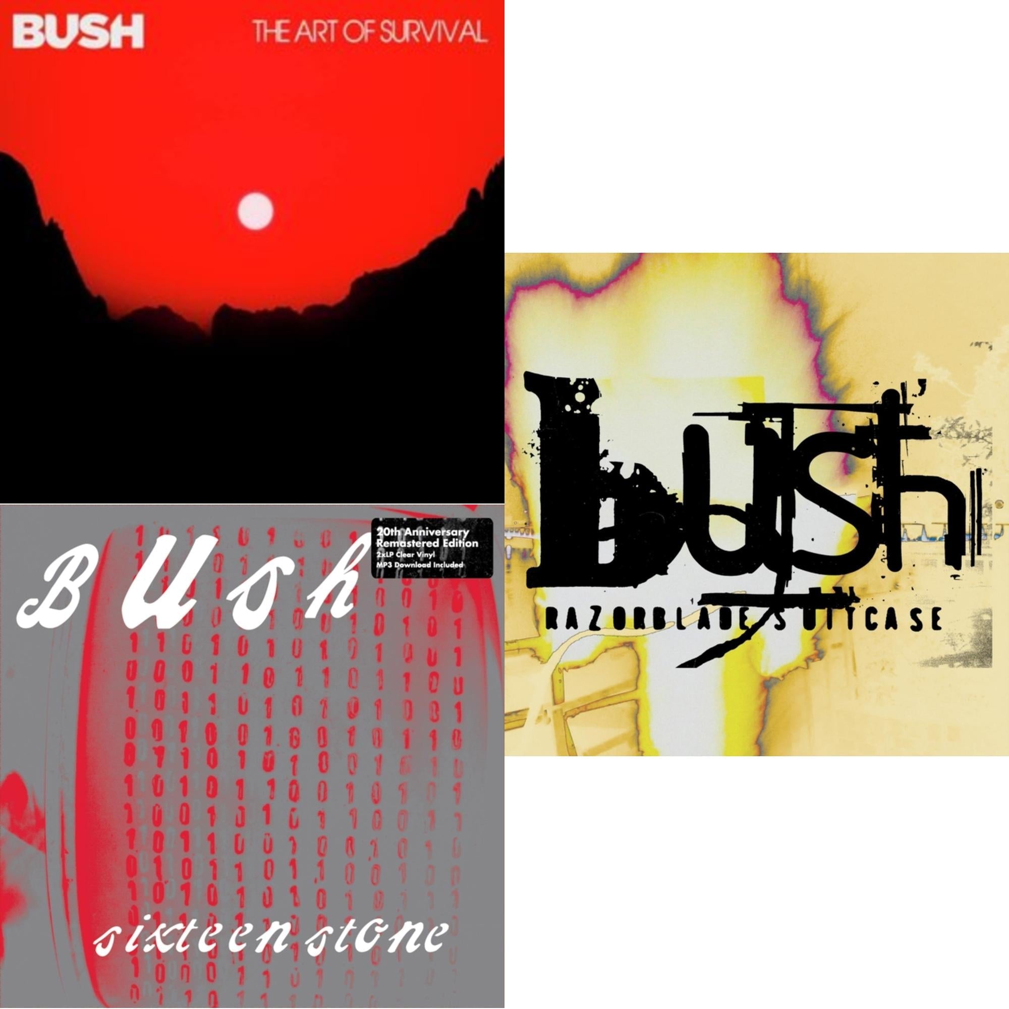 Art Of Survival (Black LP Vinyl) & Sixteen Stone (2LP) & Razorblade Suitcase (In Addition) (2LP/Green Vinyl/180G)