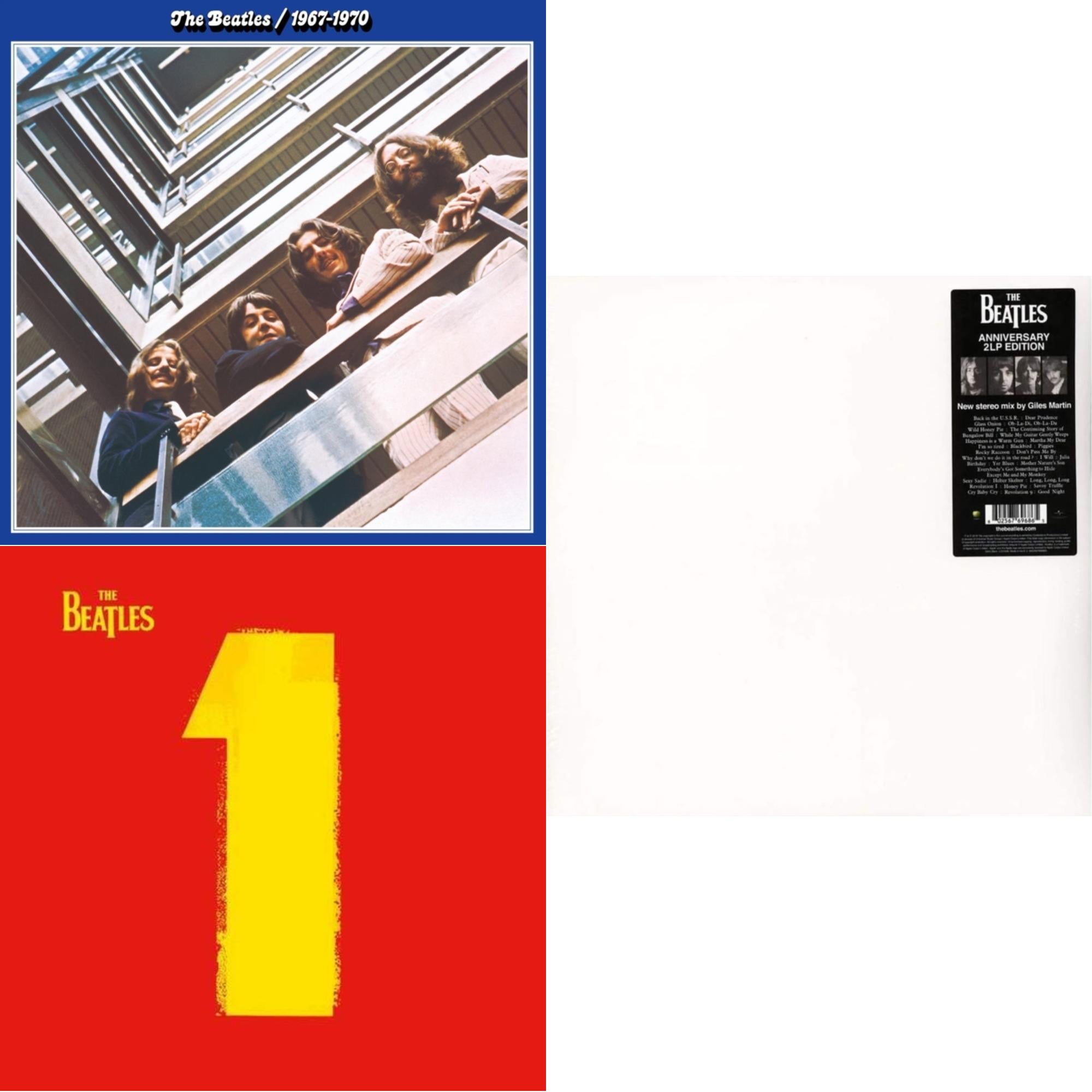 Beatles 1967-1970 (2023 Edition) (Half-Speed) (3LP) & 1 (2015 Reissue) & Beatles (The White Album) (2LP)