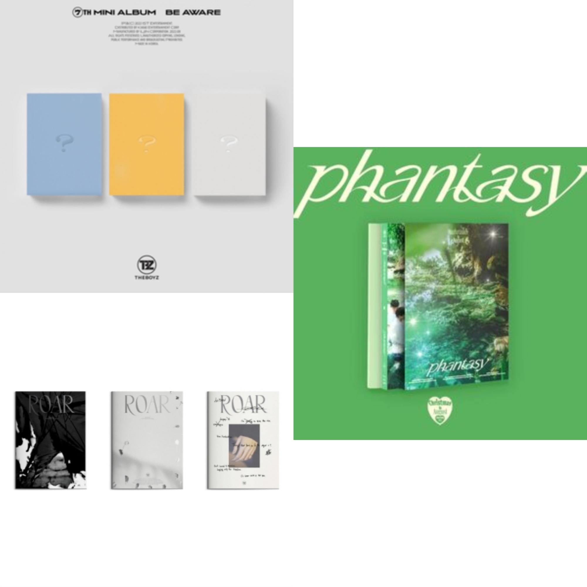 Be Aware & Be Awake (8Th Mini Album) & Phantasy Vol.2  Part.1 Christmas In August (Holiday Ver./Gliter Ver./Present Ver.)