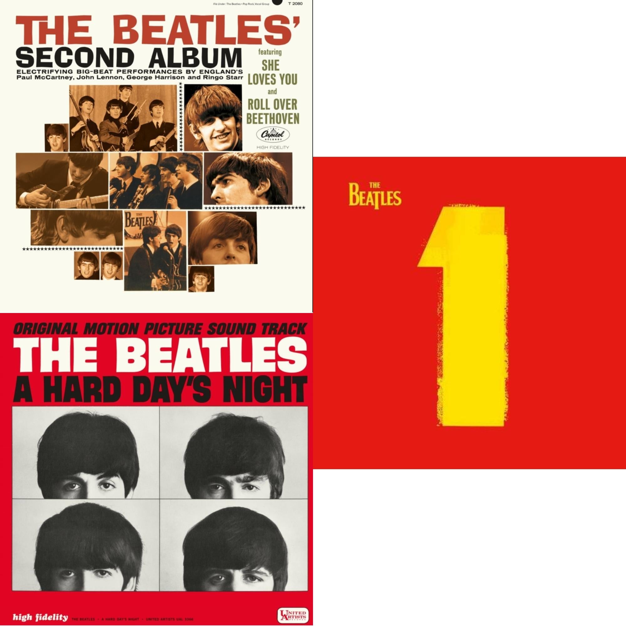 Beatles Second Album  & Hard Day's Night (Ost)  & 1 (2015 Reissue)