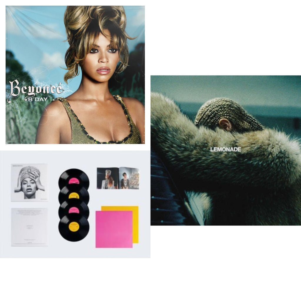 This is a 3 LP Vinyl SKU bundle.
1.This LP Vinyl is brand new.Format: LP VinylMusic Style: Contemporary R&BThis item's title is: B'day (2LP/180G)Artist: BeyonceLabel: LEGACYBarcode: 827969092019Release Date: 9/12/2006
2.This LP Vinyl is brand new.