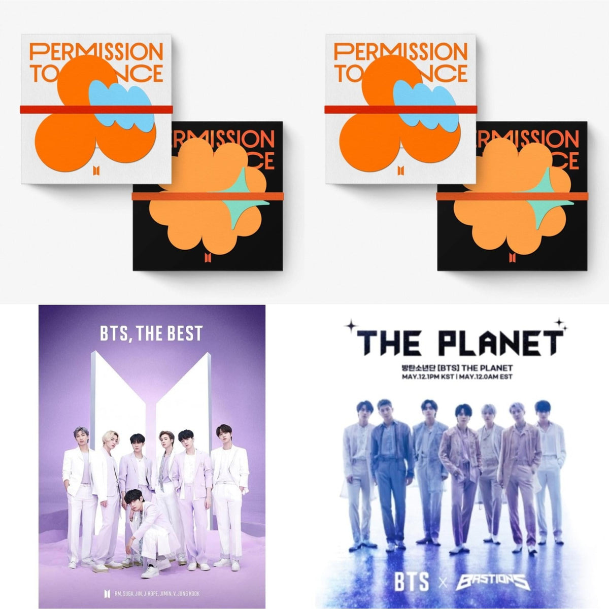 Permission To Dance On Stage - Live (Contact Ver.) & Permission To Dance On Stage - Live (Connect Ver.) & BTS: The Best – C Version - (2CD/Booklet) (Japanese Ver. Limited) & Planet (Bastions Ost)