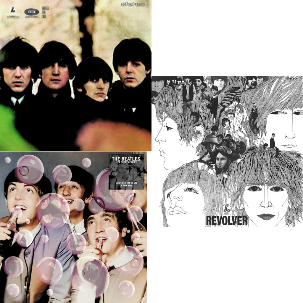Beatles For Sale & Pop Goes The Beatles (Pink LP Vinyl) & Revolver Special Edition