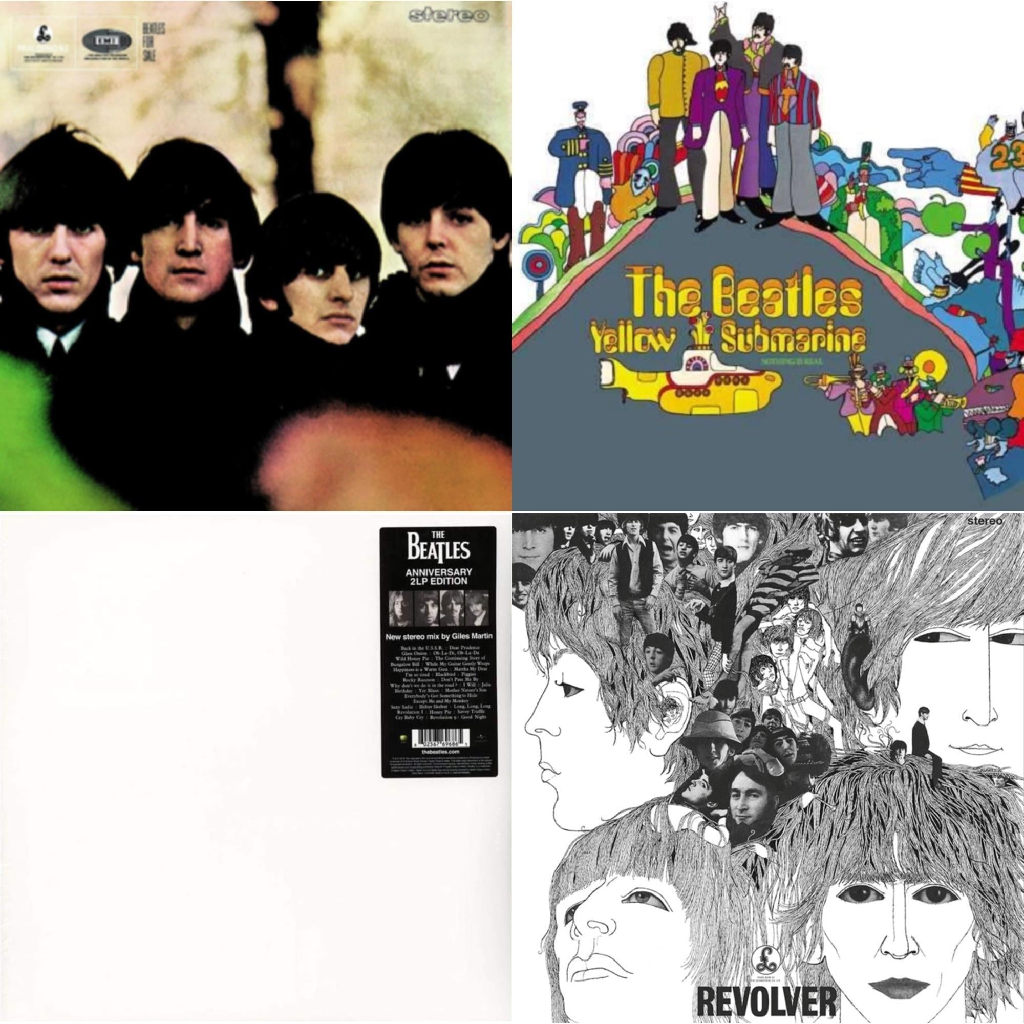 Beatles For Sale & Yellow Submarine & Revolver Special Edition & Beatles (The White Album) (2LP)