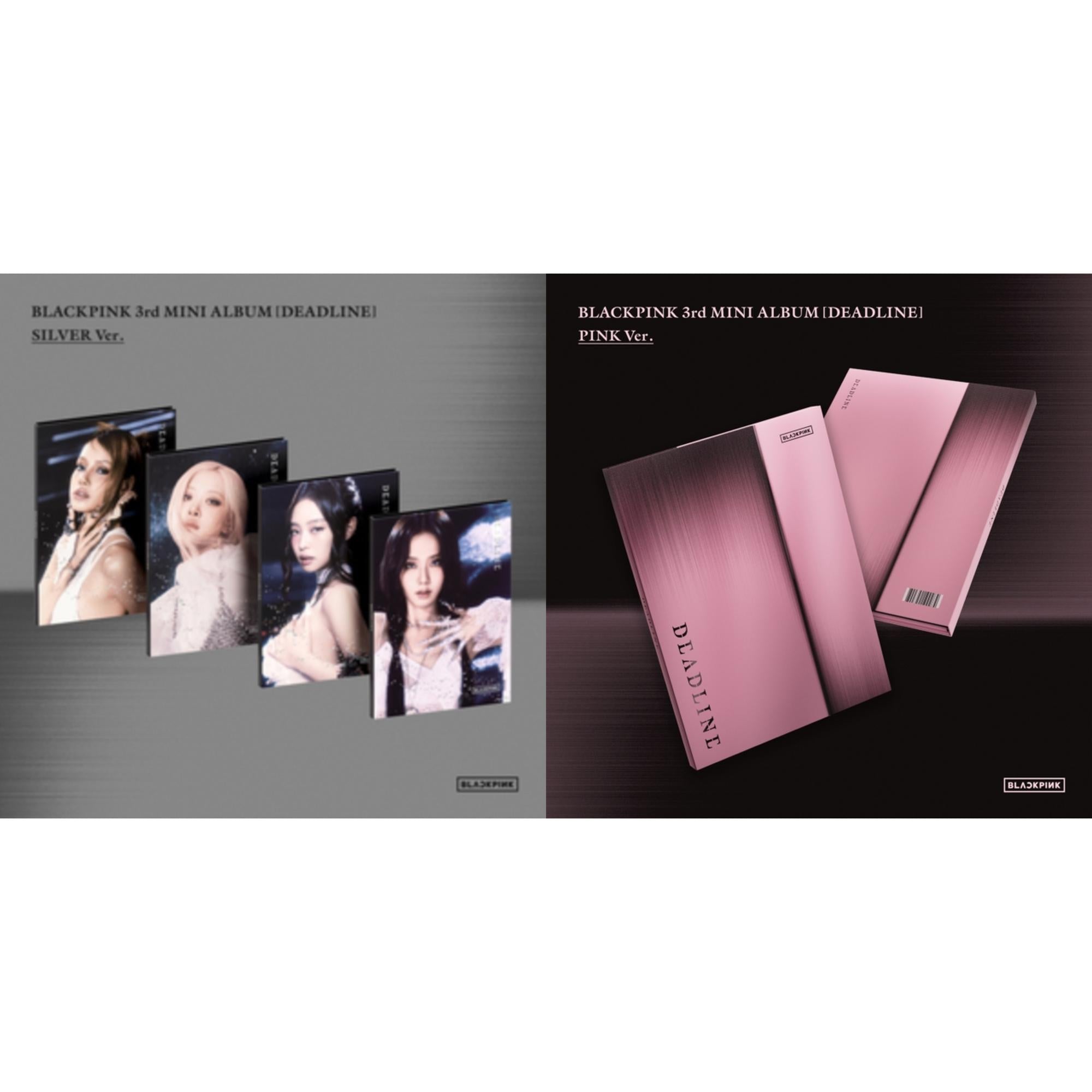 Deadline-Blackpink The 3Rd Mini Album (Silver Ver.-Jisoo) & Deadline-Blackpink The 3Rd Mini Album (Pink Ver.)