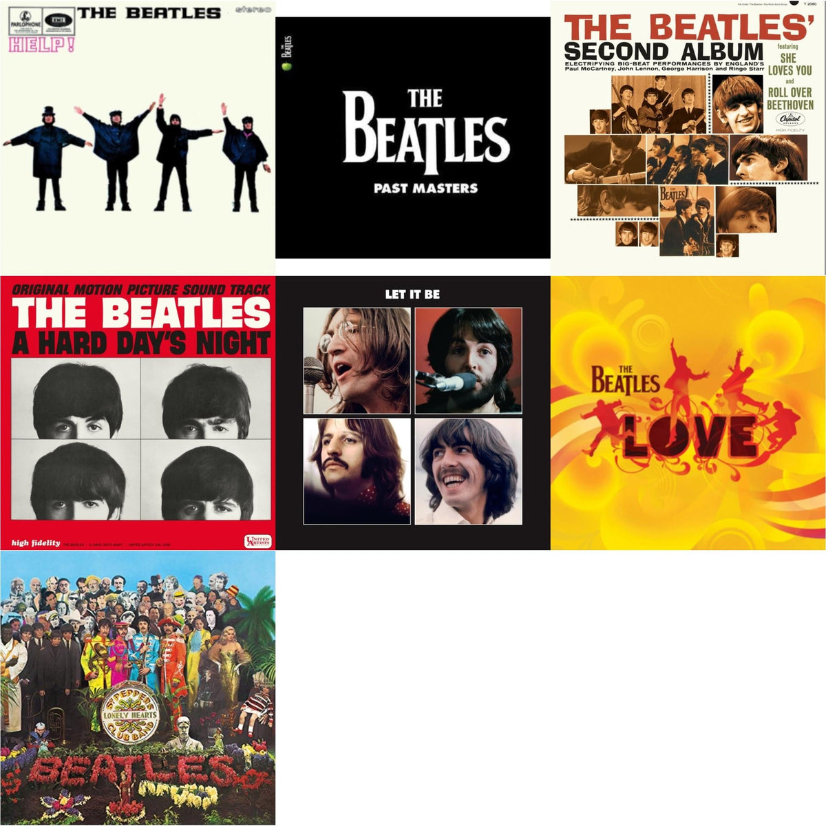 Help & Past Masters 1 & 2 & Beatles Second Album  & Hard Day's Night (Ost)  & Let It Be Special Edition & Love  & Sgt. Pepper's Lonely Hearts Club Band (2017 Stereo Mix/180G/Original Stencils)