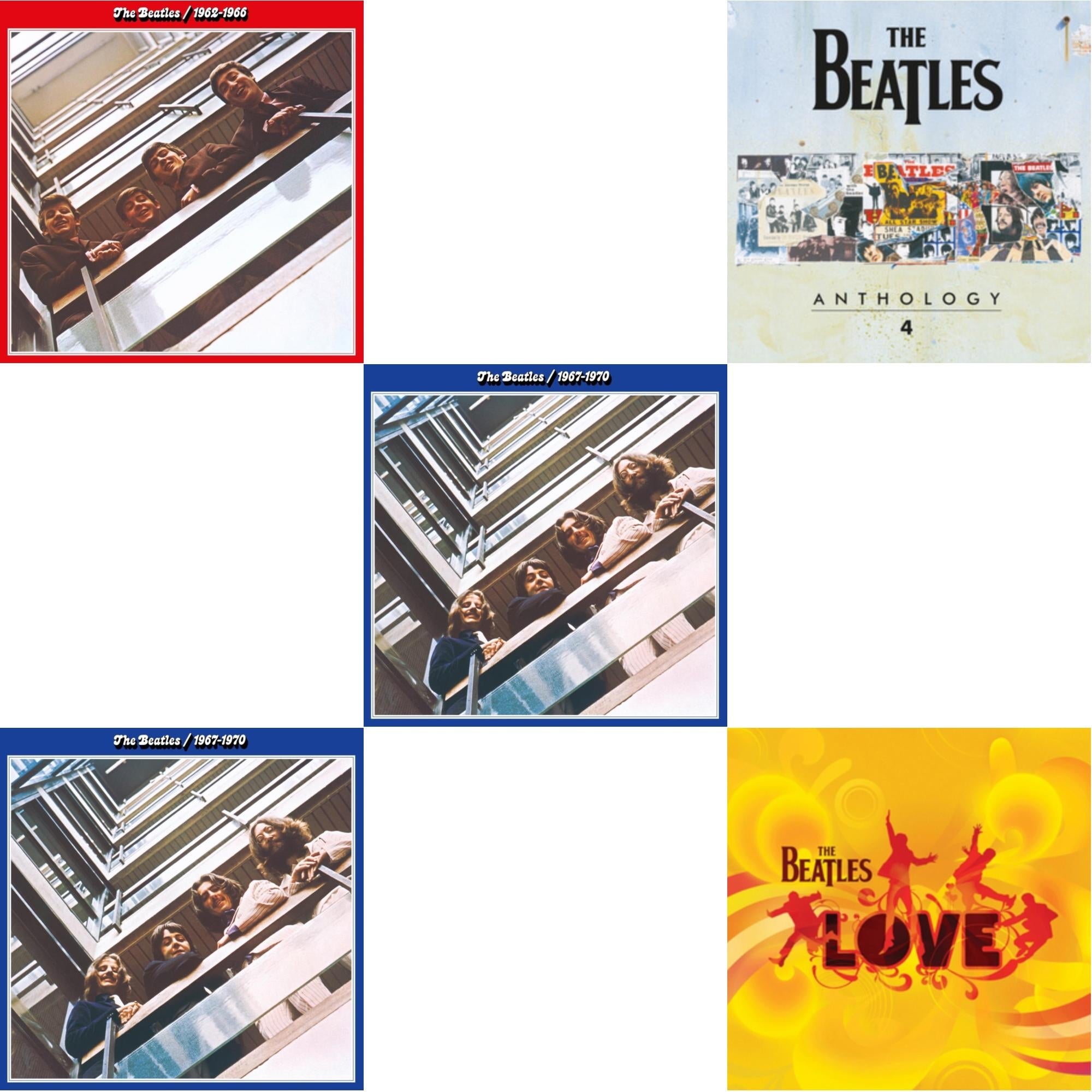 Beatles 1962-1966 (2023 Edition) (Half-Speed) (3LP) & Beatles 1967-1970 (2023 Edition) (Half-Speed) (3LP) & Beatles 1967-1970 (2023) (Blue Vinyl/3LP) (Half-Speed) & Anthology 4 (180G/3LP) & Love