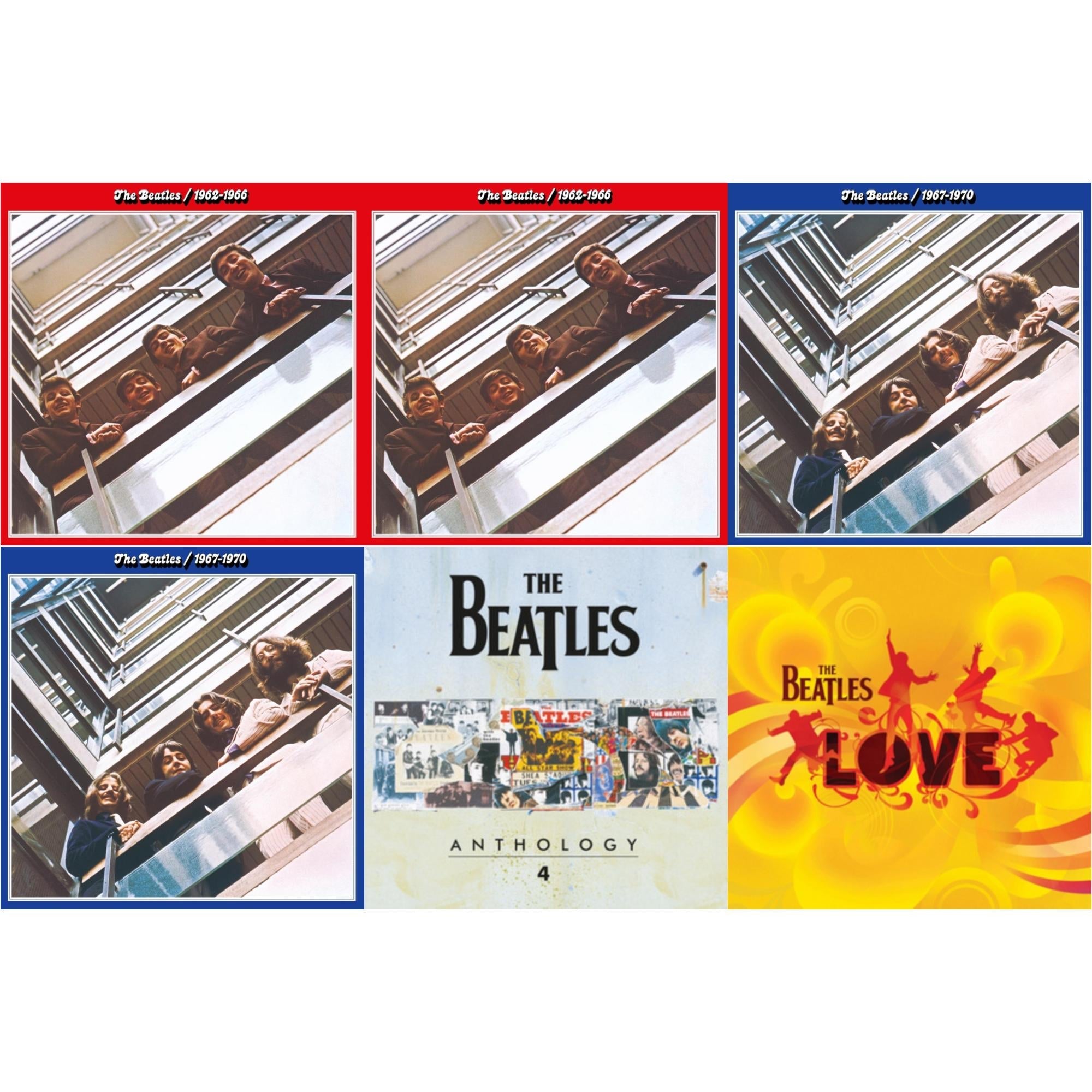 Beatles 1962-1966 (2023 Edition) (Half-Speed) (3LP) & Beatles 1962-1966 (2023) (Red Vinyl/3LP) (Half-Speed) & Beatles 1967-1970 (2023 Edition) (Half-Speed) (3LP) & Beatles 1967-1970 (2023) (Blue Vinyl/3LP) (Half-Speed) & Anthology 4 (180G/3LP) & Love