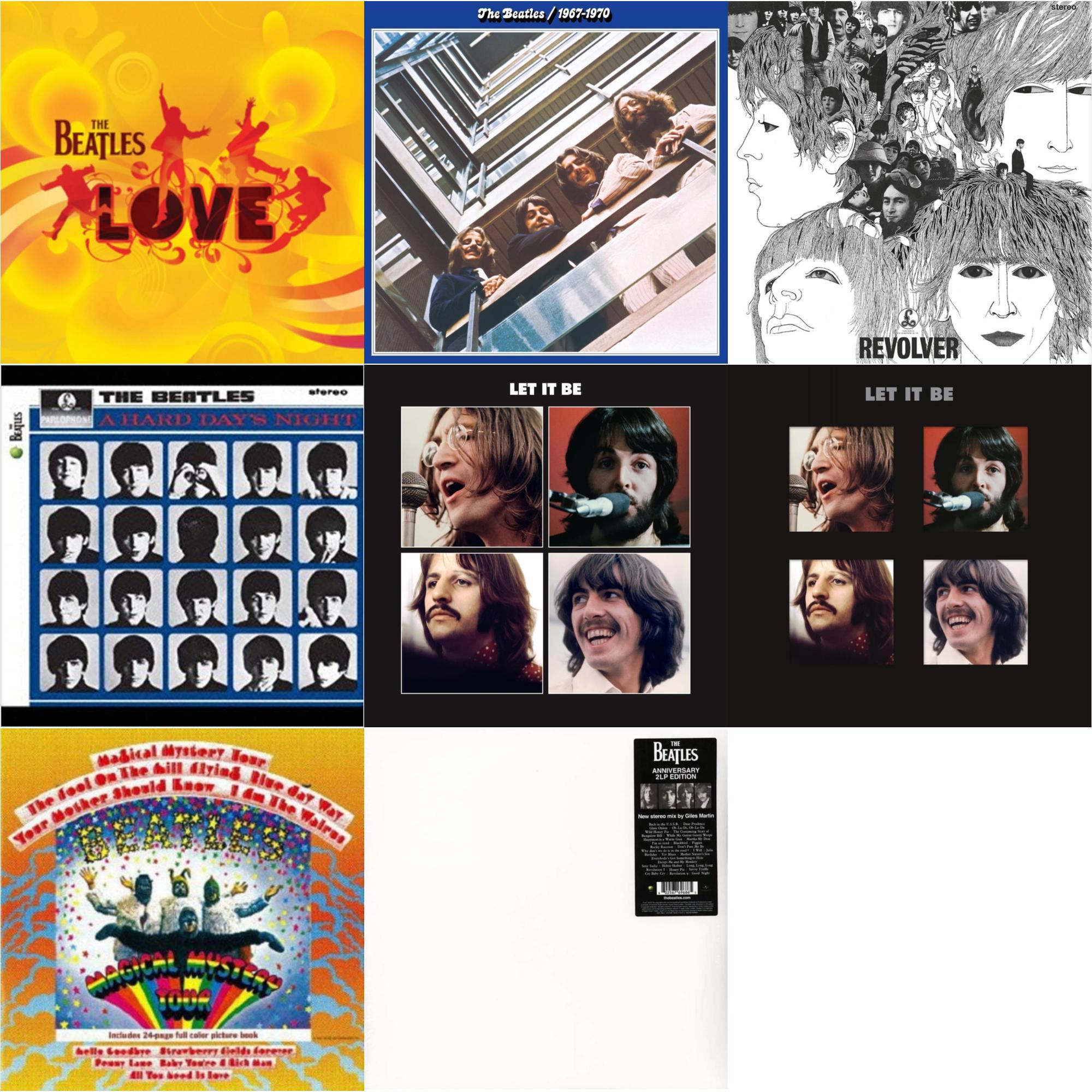 This is a 8 LP Vinyl SKU bundle.
1.This LP Vinyl is brand new.Format: LP VinylMusic Style: SoundtrackThis item's title is: Hard Day's NightArtist: BeatlesLabel: UMEBarcode: 094638241317Release Date: 11/13/2012
2.This LP Vinyl is brand new.