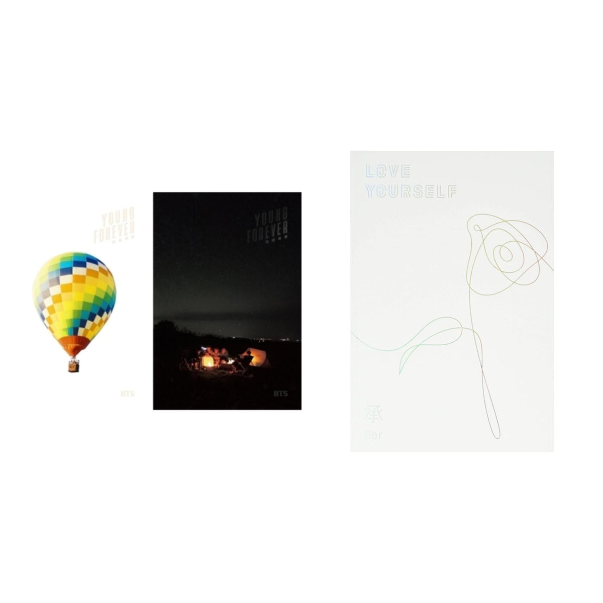Bts - In The Mood For Love (Young Forever) (Special Album/Book/Card) & Love Yourself: Her (Photobook) - CD Bundle