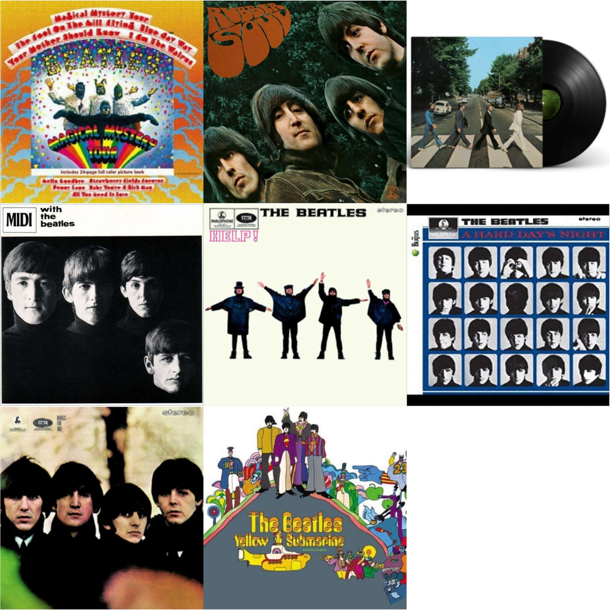 Hard Day's Night & Beatles For Sale & Help & Rubber Soul & With The Beatles & Magical Mystery Tour & Yellow Submarine & Abbey Road Anniversary