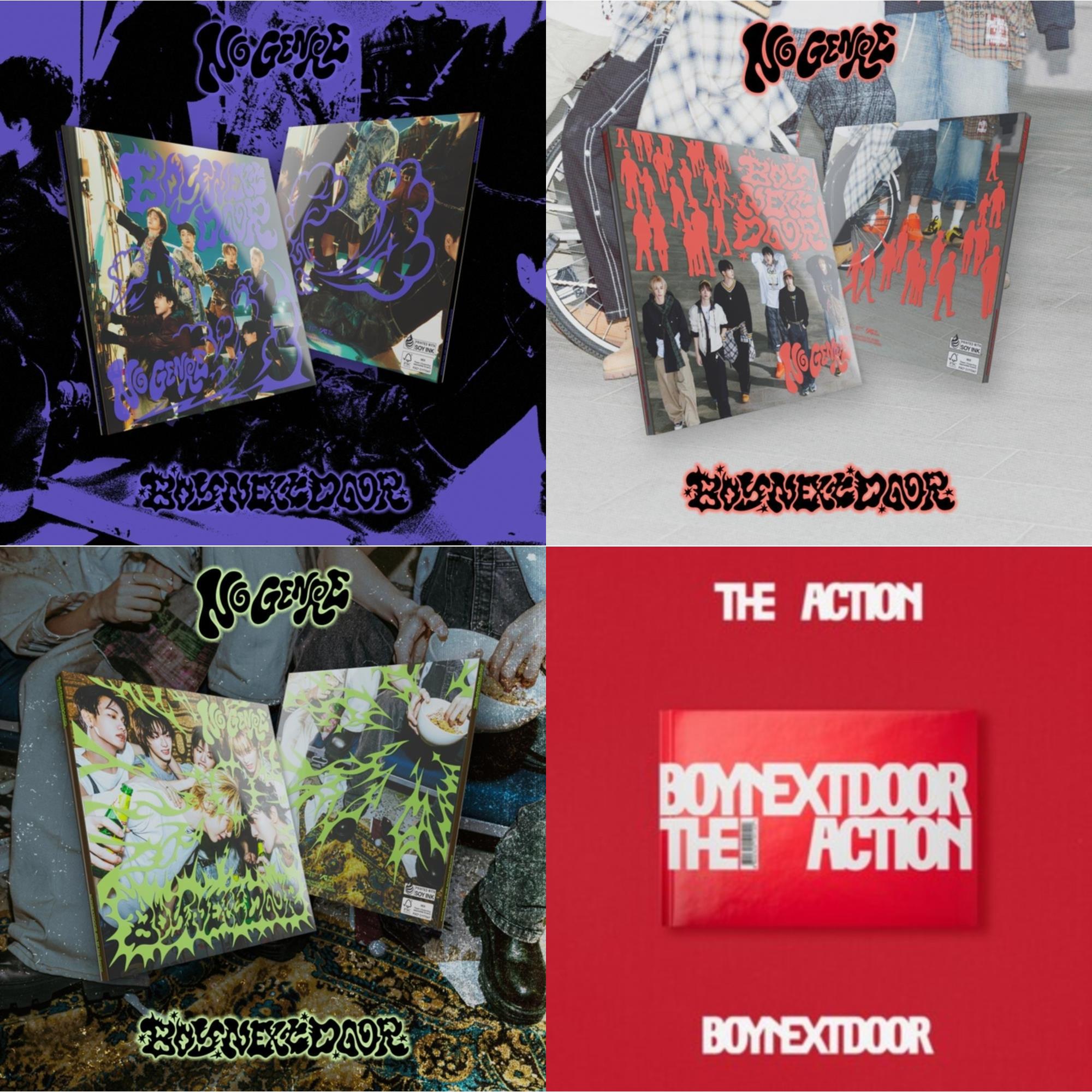 No Genre (Boynextdoor 4Th Ep) (No Matter Ver.) & No Genre (Boynextdoor 4Th Ep) (No Route Ver.) & No Genre (Boynextdoor 4Th Ep) (No Limit Ver.) & Action Boynextdoor 5Th Ep (Play Ver.)