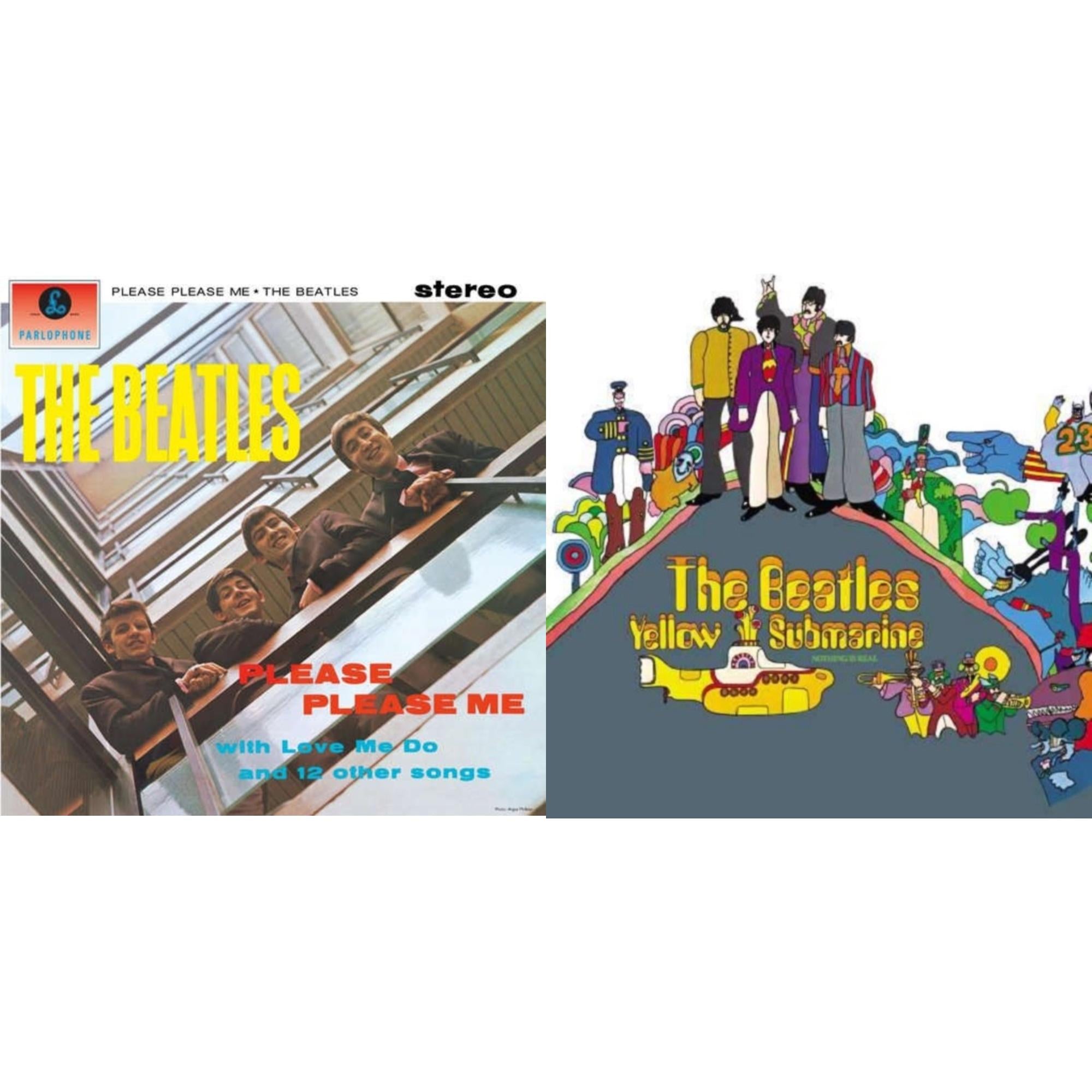 This is a 2 LP Vinyl SKU bundle.
1.This LP Vinyl is brand new.Format: LP VinylMusic Style: BeatThis item's title is: Please Please MeArtist: BeatlesLabel: ParlophoneBarcode: 094638241614Release Date: 11/13/2012
2.This LP Vinyl is brand new.