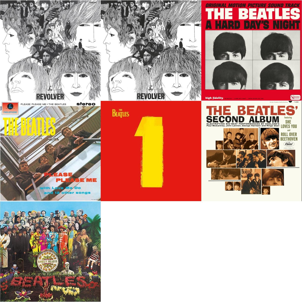 Please Please Me & Revolver Special Edition & Revolver - Special Edition (Picture Disc) & Beatles Second Album & Hard Day's Night (Ost) & 1 (2015 Reissue) & Sgt. Pepper's Lonely Hearts Club Band (2017 Stereo Mix/180G/Original Stencils)