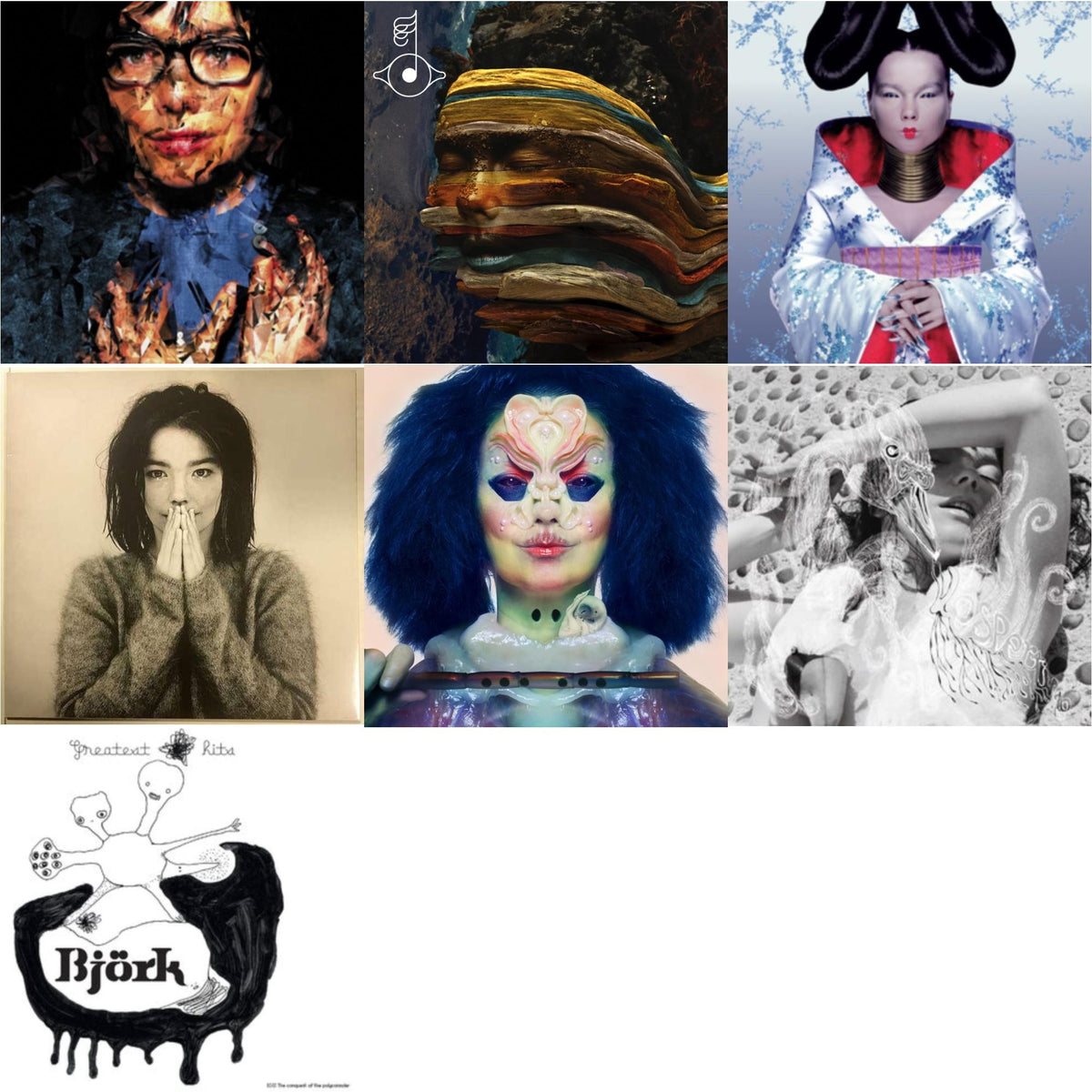 Debut & Homogenic & Vespertine & Greatest Hits & Utopia & Selma Songs & Bastards: Remix