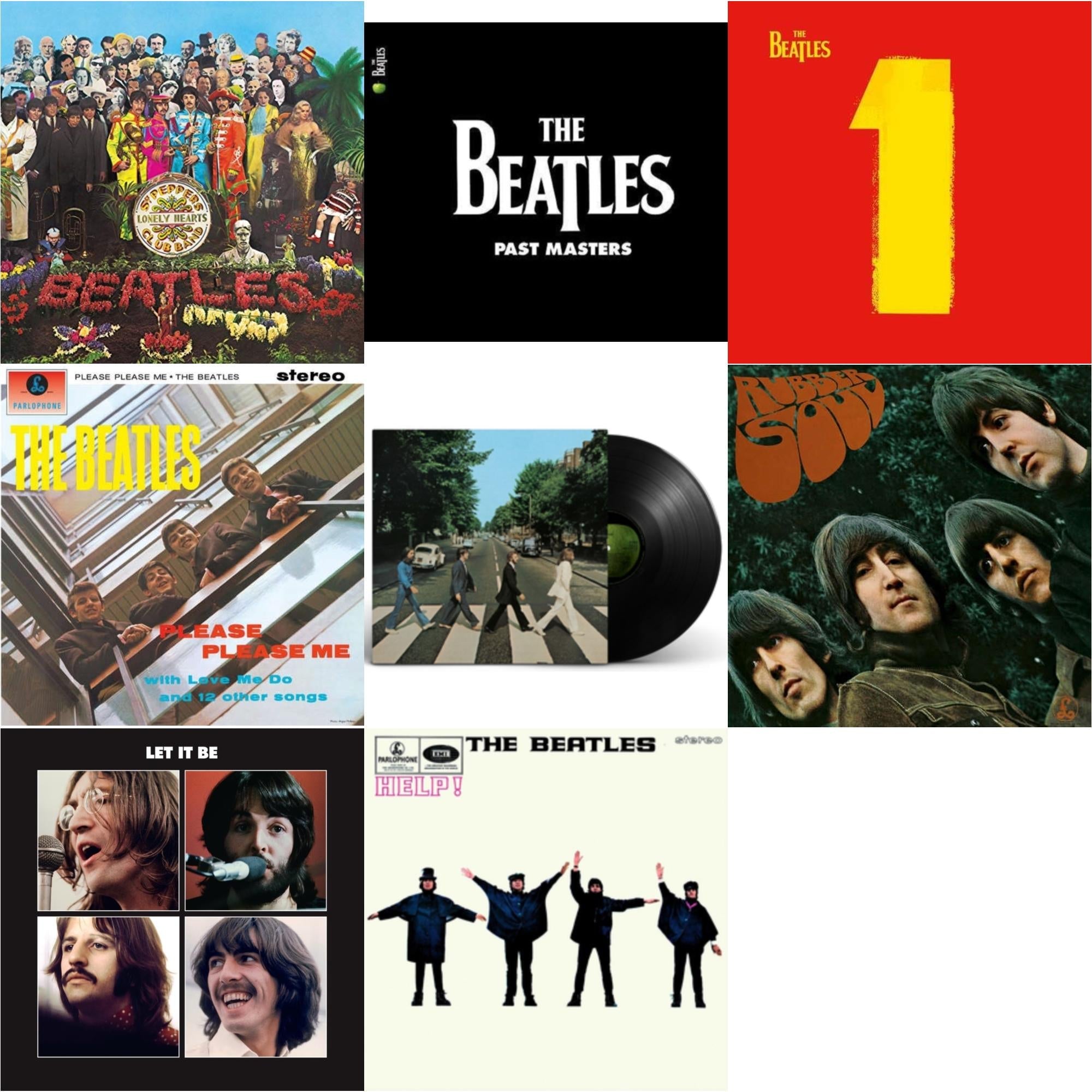 This is a 8 LP Vinyl SKU bundle.
1.This LP Vinyl is brand new.Format: LP VinylMusic Style: Rock & RollThis item's title is: Sgt. Pepper's Lonely Hearts Club Band (2017 Stereo Mix/180G/Original Stencils)Artist: BeatlesLabel: CAPITOLBarcode: 602567098348Release Date: 12/15/2017
2.