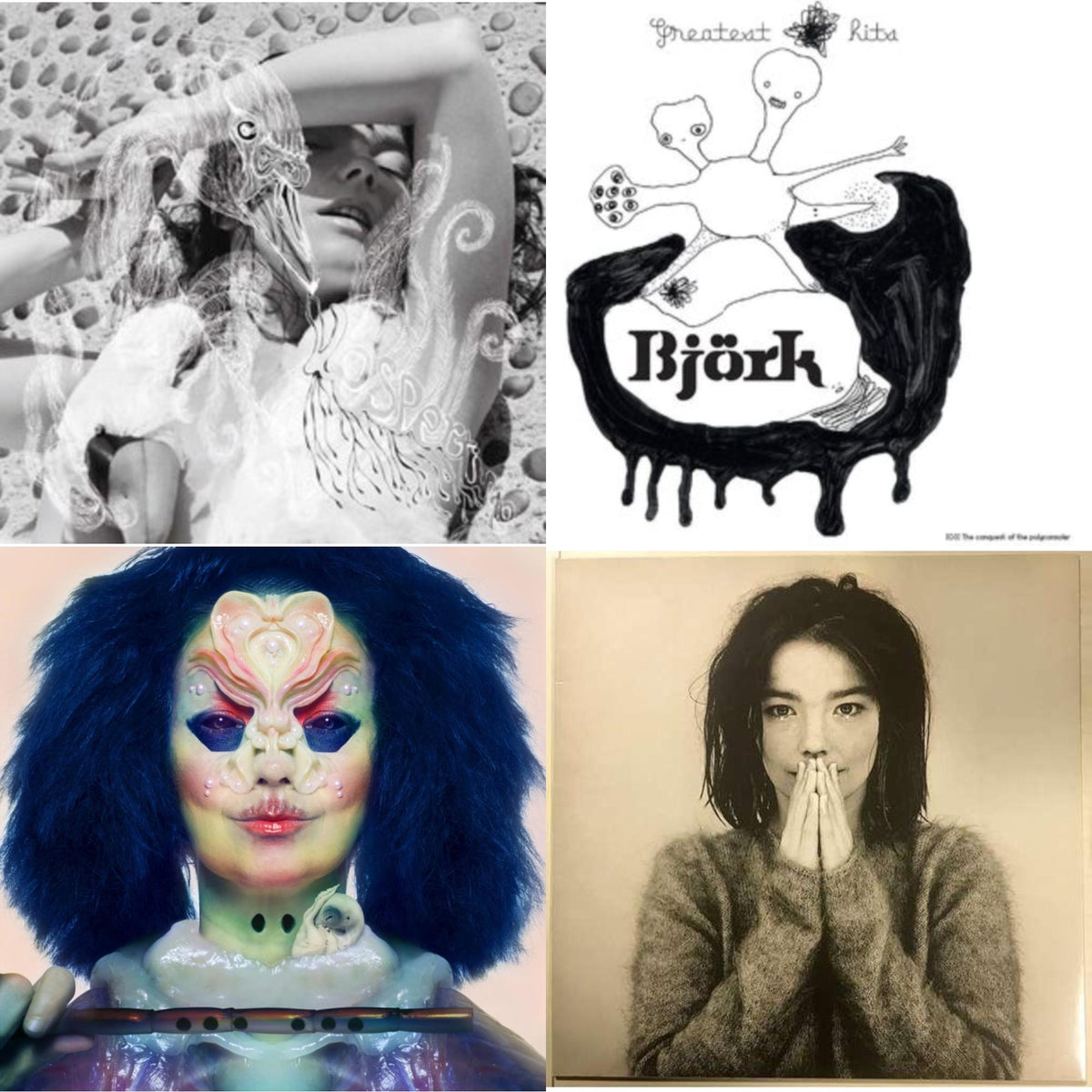 This is a 4 LP Vinyl SKU bundle.
1.This LP Vinyl is brand new.Format: LP VinylMusic Style: Dream PopThis item's title is: VespertineArtist: BjorkBarcode: 5016958046019Release Date: 12/11/2015
2.This LP Vinyl is brand new.