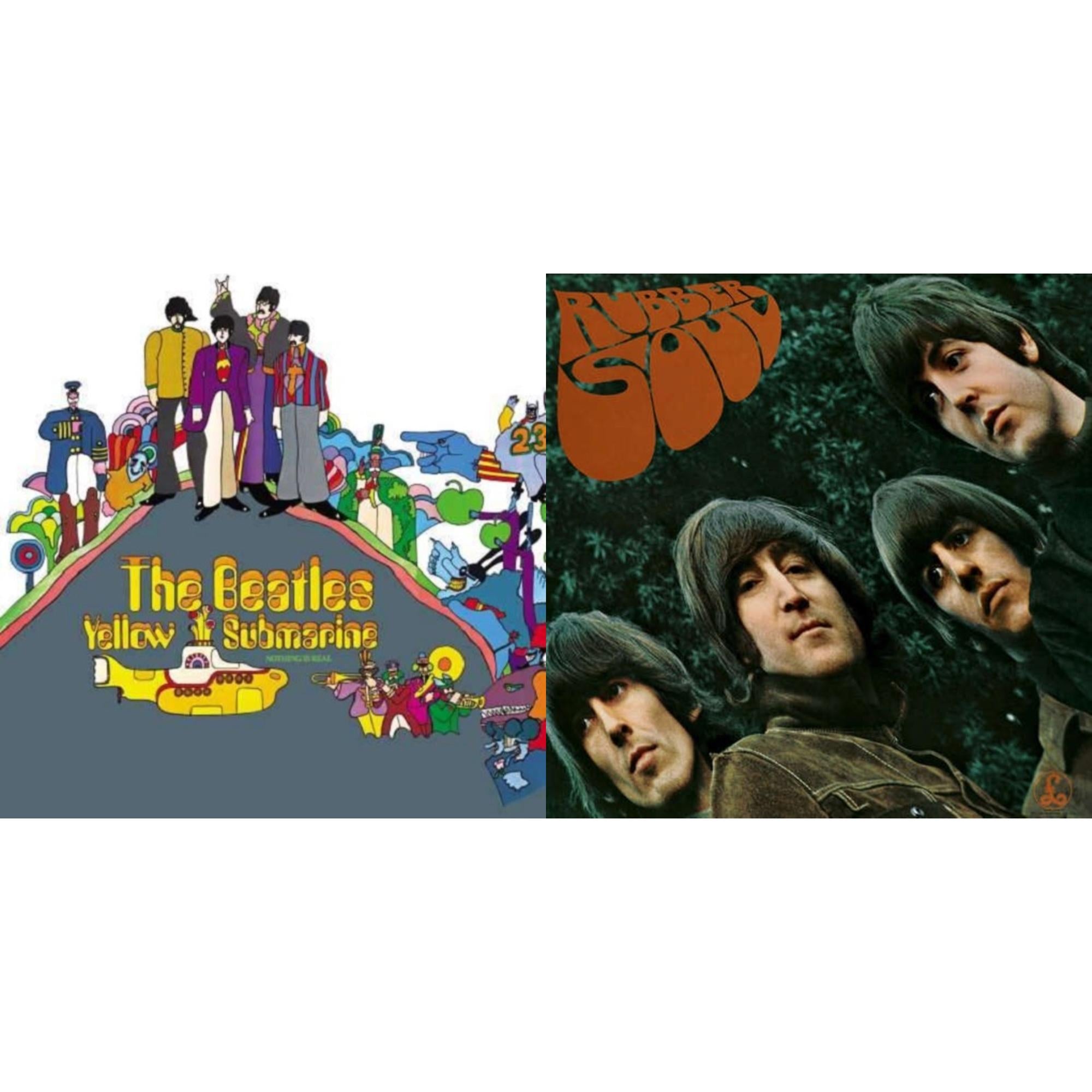 This is a 2 LP Vinyl SKU bundle.
1.This LP Vinyl is brand new.Format: LP VinylMusic Style: Pop RockThis item's title is: Yellow SubmarineArtist: BeatlesLabel: UMEBarcode: 094638246718Release Date: 11/13/2012
2.This LP Vinyl is brand new.