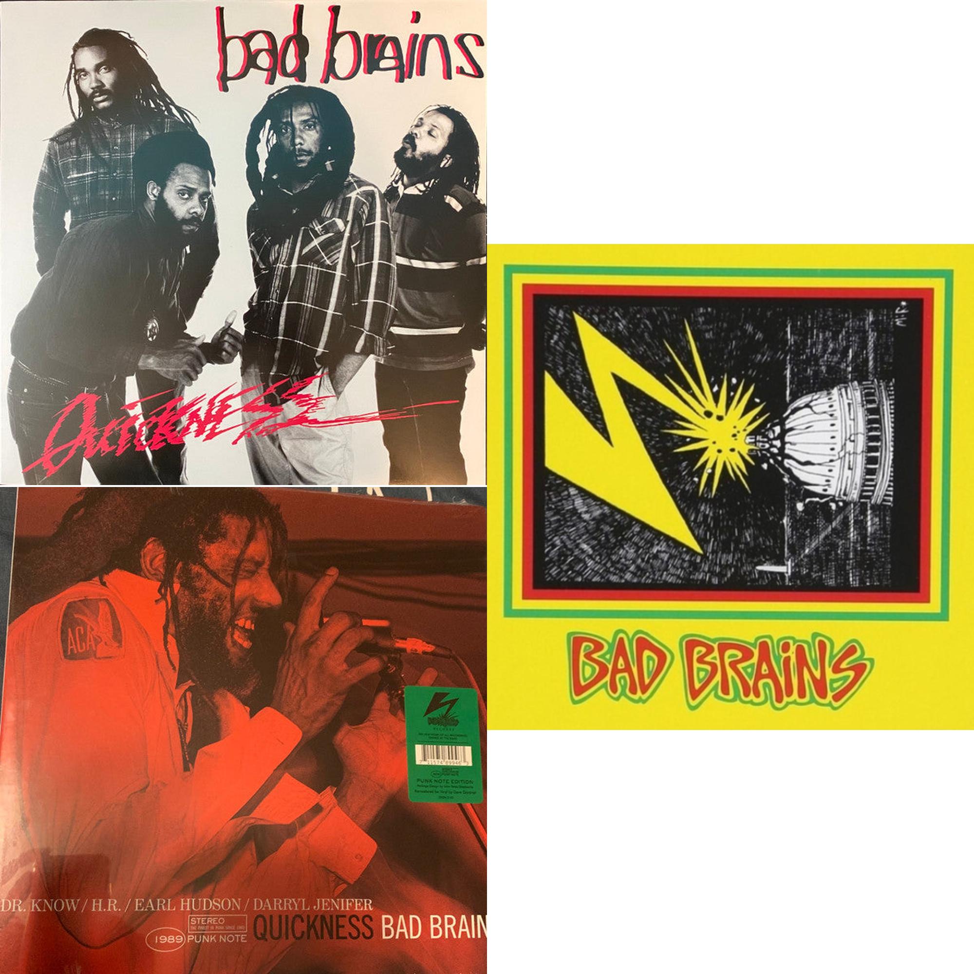 Quickness & Quickness (Punk Note) & Bad Brains (Transparent Red LP Vinyl)