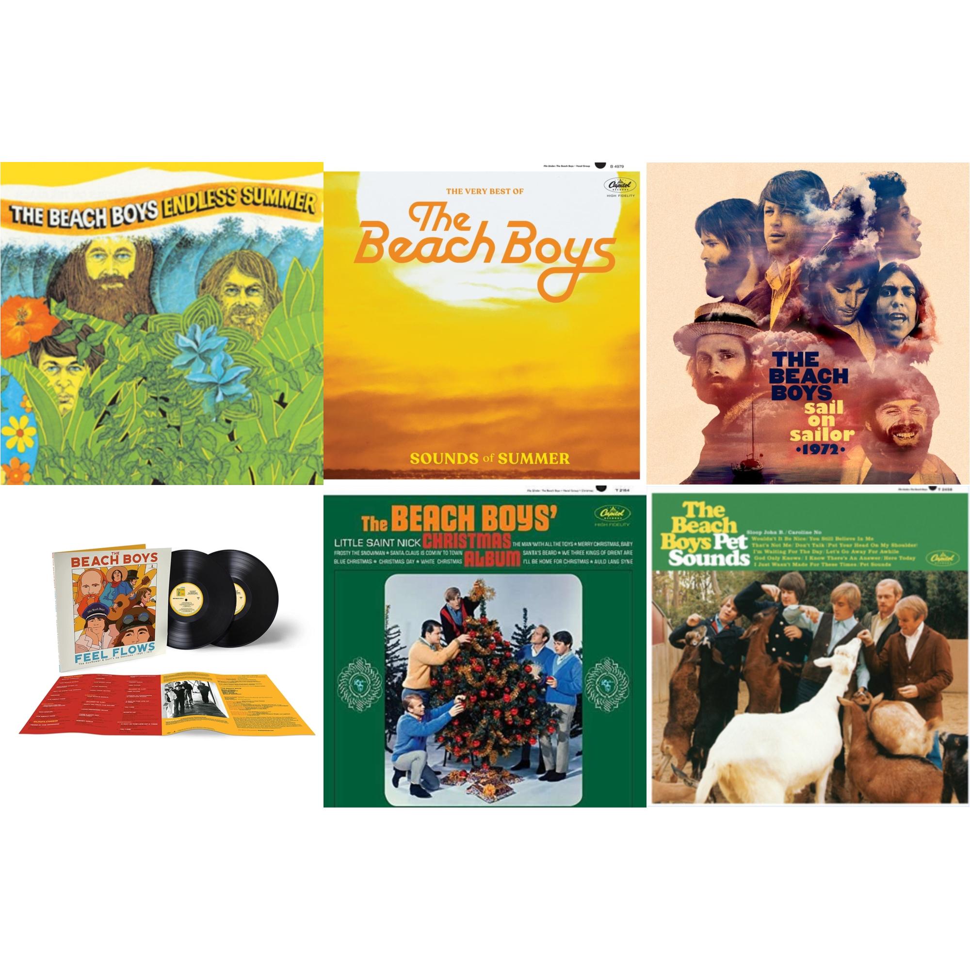Endless Summer & Sounds Of Summer: The Very Best Of The Beach Boys (Remastered/2LP) & Sail On Sailor (2LP/7Inch) & Feel Flows: The Sunflower & Surf's Up Sessions 1969-1971 (2LP) & Beach Boys' Christmas Album (Mono) & Pet Sounds (Stereo)