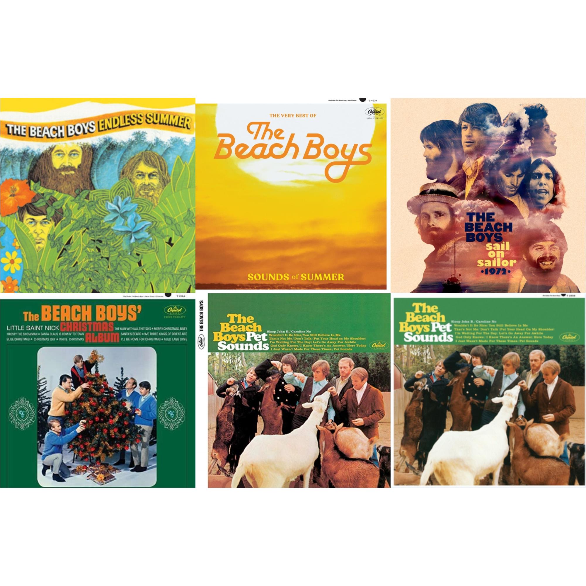 Endless Summer & Sounds Of Summer: The Very Best Of The Beach Boys (Remastered/2LP) & Sail On Sailor (2LP/7Inch) & Beach Boys' Christmas Album (Mono) & Pet Sounds (Mono) & Pet Sounds (Stereo)