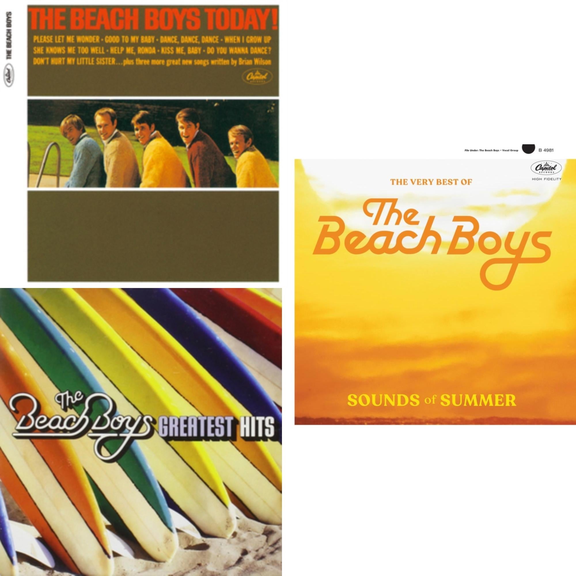 This is a 3 CD SKU bundle.
1.This CD is brand new.Format: CDMusic Style: SurfThis item's title is: Today (Stereo & Mono)Artist: Beach BoysLabel: Capitol RecordsBarcode: 5099940443720Release Date: 10/9/2012
2.This CD is brand new.