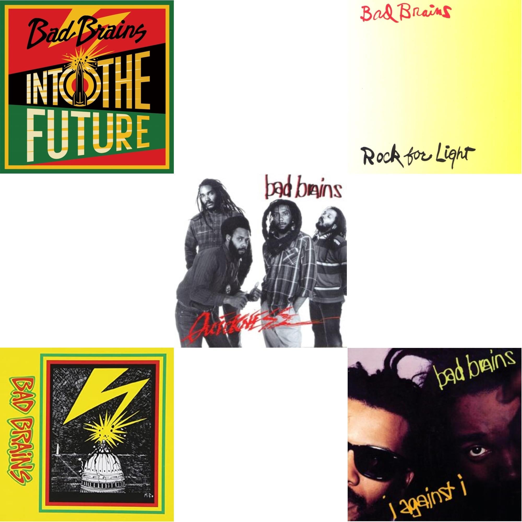 This is a 5 LP Vinyl SKU bundle.
1.This LP Vinyl is brand new.Format: LP VinylMusic Style: PunkThis item's title is: Into The Future (Green, Yellow, Red Splatter LP Vinyl)Artist: Bad BrainsLabel: MEGAFORCEBarcode: 020286234289Release Date: 6/4/2021
2.This LP Vinyl is brand new.