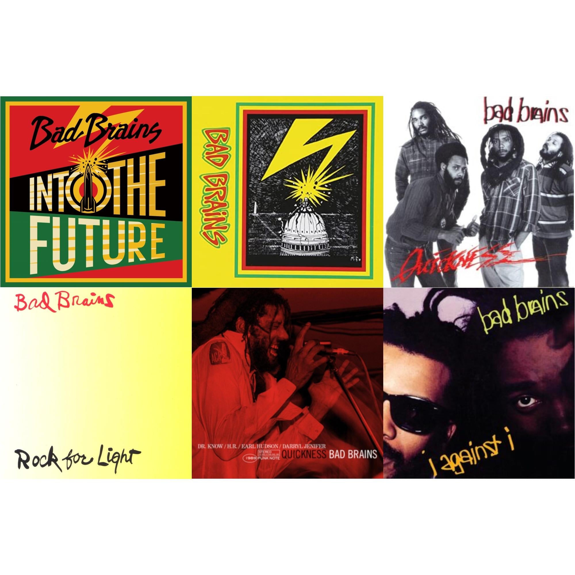This is a 6 LP Vinyl SKU bundle.
1.This LP Vinyl is brand new.Format: LP VinylMusic Style: PunkThis item's title is: Into The Future (Green, Yellow, Red Splatter LP Vinyl)Artist: Bad BrainsLabel: MEGAFORCEBarcode: 020286234289Release Date: 6/4/2021
2.This LP Vinyl is brand new.