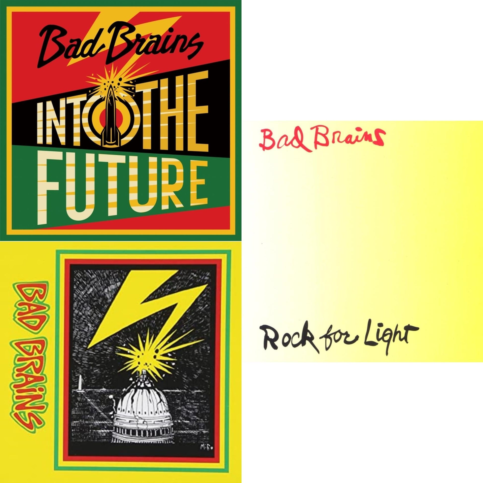 This is a 3 LP Vinyl SKU bundle.
1.This LP Vinyl is brand new.Format: LP VinylMusic Style: PunkThis item's title is: Into The Future (Green, Yellow, Red Splatter LP Vinyl)Artist: Bad BrainsLabel: MEGAFORCEBarcode: 020286234289Release Date: 6/4/2021
2.This LP Vinyl is brand new.