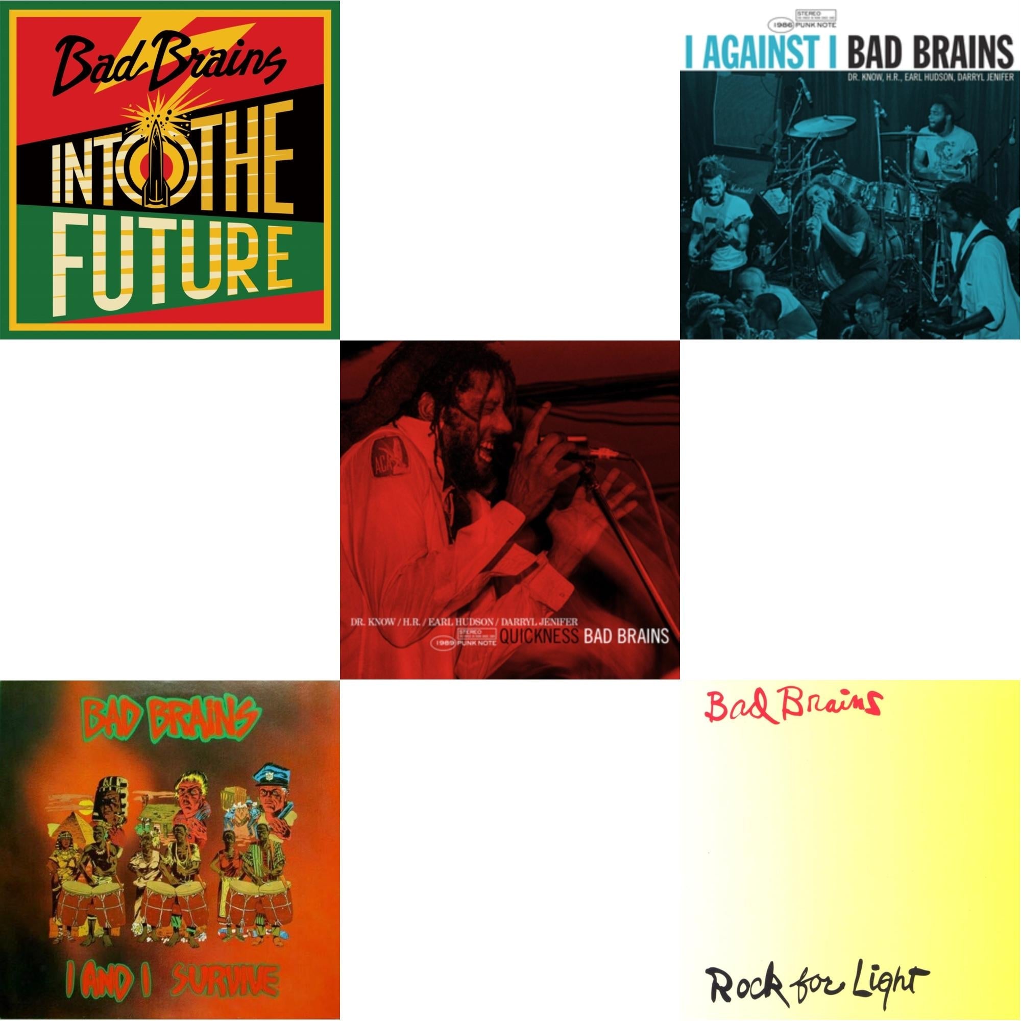This is a 5 LP Vinyl SKU bundle.
1.This LP Vinyl is brand new.Format: LP VinylMusic Style: PunkThis item's title is: Into The Future (Green, Yellow, Red Splatter LP Vinyl)Artist: Bad BrainsLabel: MEGAFORCEBarcode: 020286234289Release Date: 6/4/2021
2.This LP Vinyl is brand new.