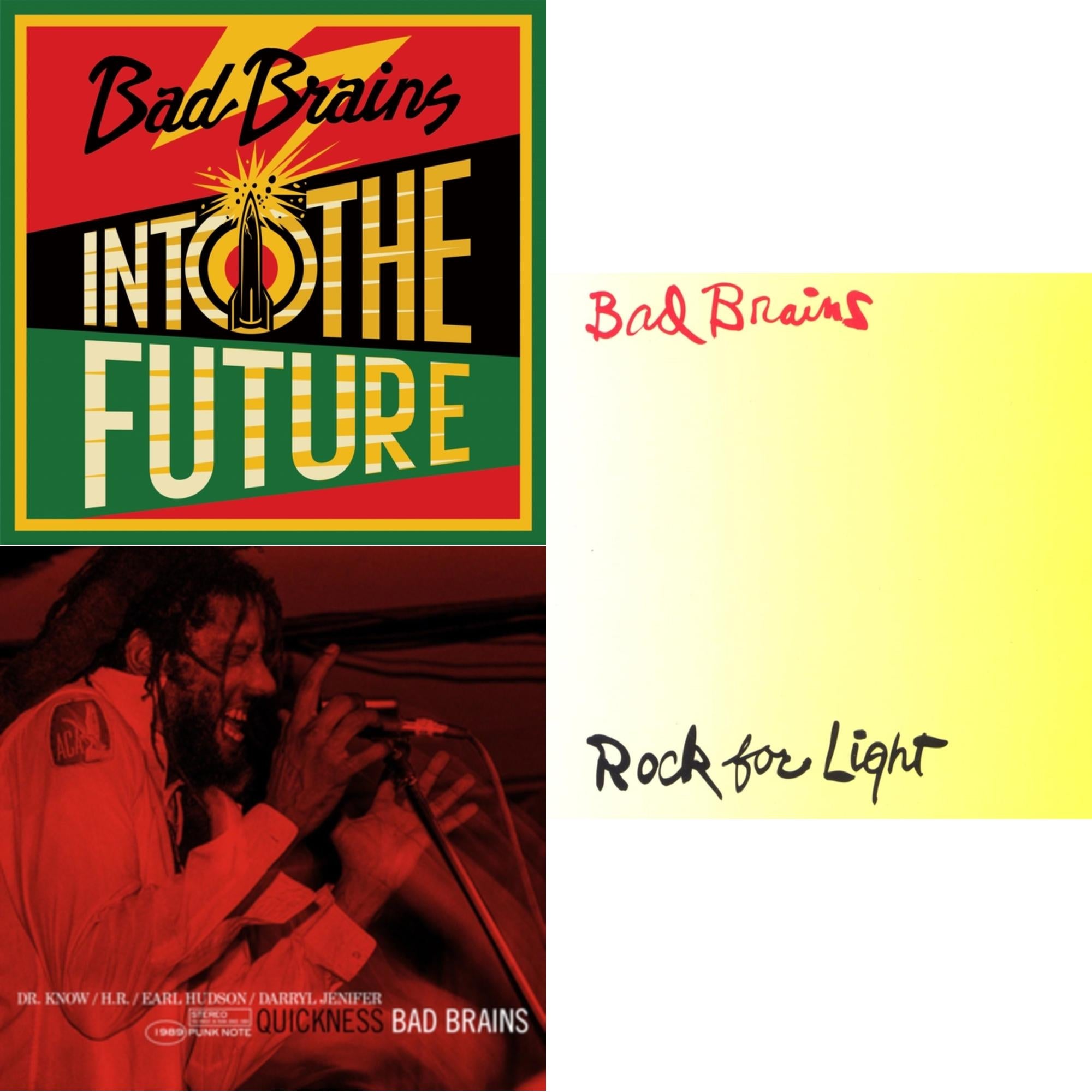 This is a 3 LP Vinyl SKU bundle.
1.This LP Vinyl is brand new.Format: LP VinylMusic Style: PunkThis item's title is: Into The Future (Green, Yellow, Red Splatter LP Vinyl)Artist: Bad BrainsLabel: MEGAFORCEBarcode: 020286234289Release Date: 6/4/2021
2.This LP Vinyl is brand new.