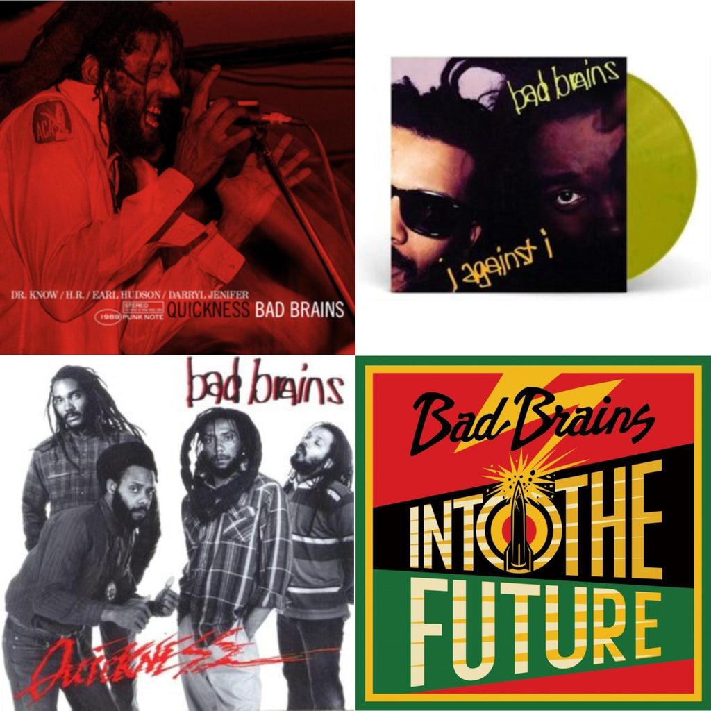 This is a 4 LP Vinyl SKU bundle.
1.This LP Vinyl is brand new.Format: LP VinylMusic Style: PunkThis item's title is: Into The Future (Green, Yellow, Red Splatter LP Vinyl)Artist: Bad BrainsLabel: MEGAFORCEBarcode: 020286234289Release Date: 6/4/2021
2.This LP Vinyl is brand new.