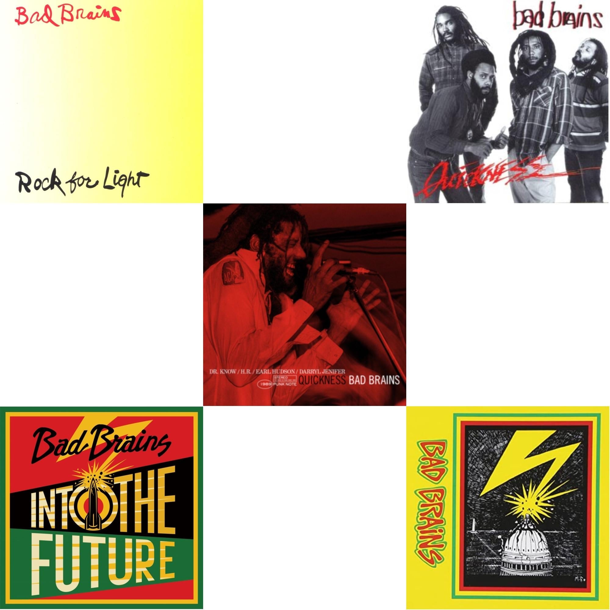 This is a 5 LP Vinyl SKU bundle.
1.This LP Vinyl is brand new.Format: LP VinylMusic Style: PunkThis item's title is: Into The Future (Green, Yellow, Red Splatter LP Vinyl)Artist: Bad BrainsLabel: MEGAFORCEBarcode: 020286234289Release Date: 6/4/2021
2.This LP Vinyl is brand new.