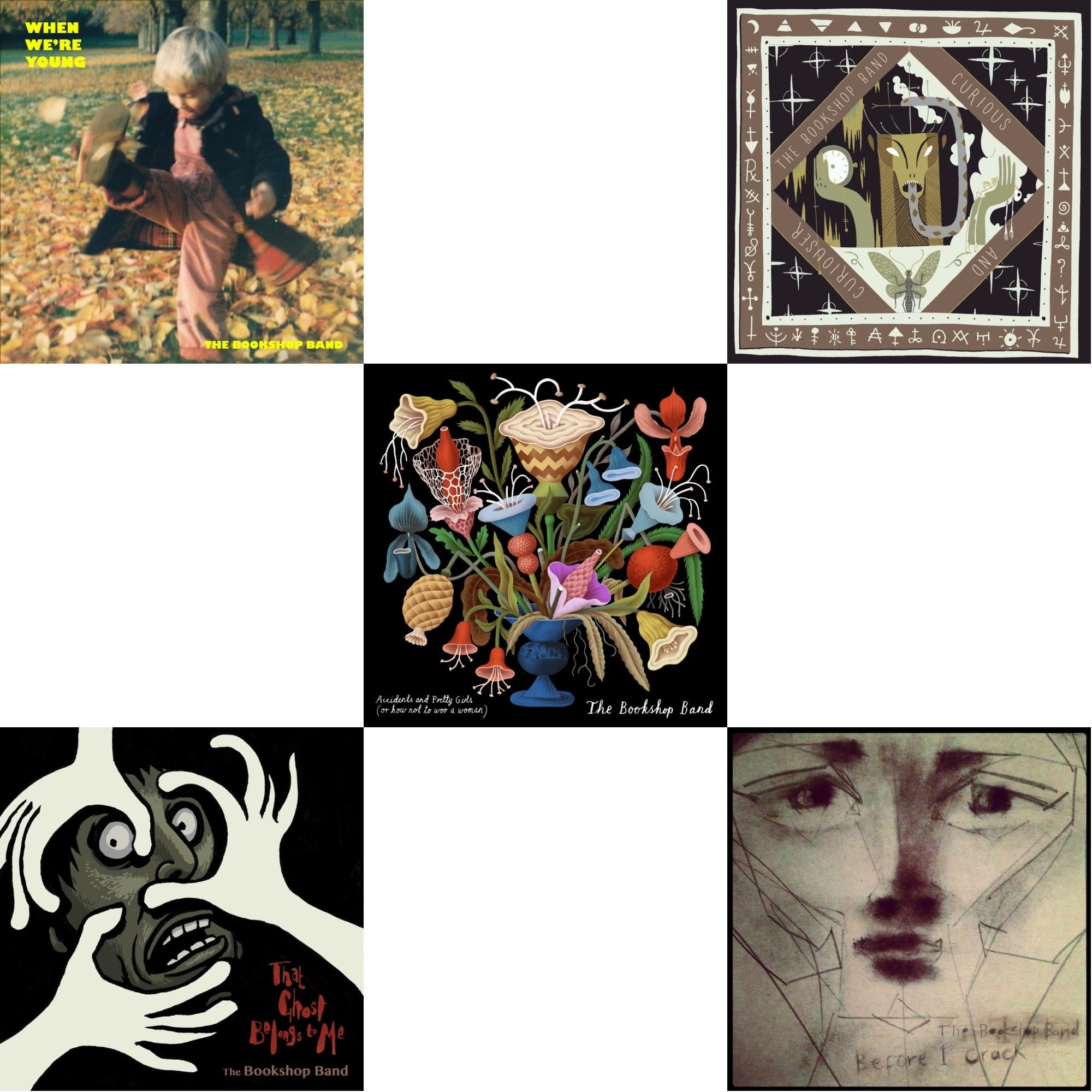 Bookshop Band - Accidents & Pretty Girls & Before I Crack & That Ghost Belongs To Me & When We’Re Young & Curious & Curiouser - CD Bundle