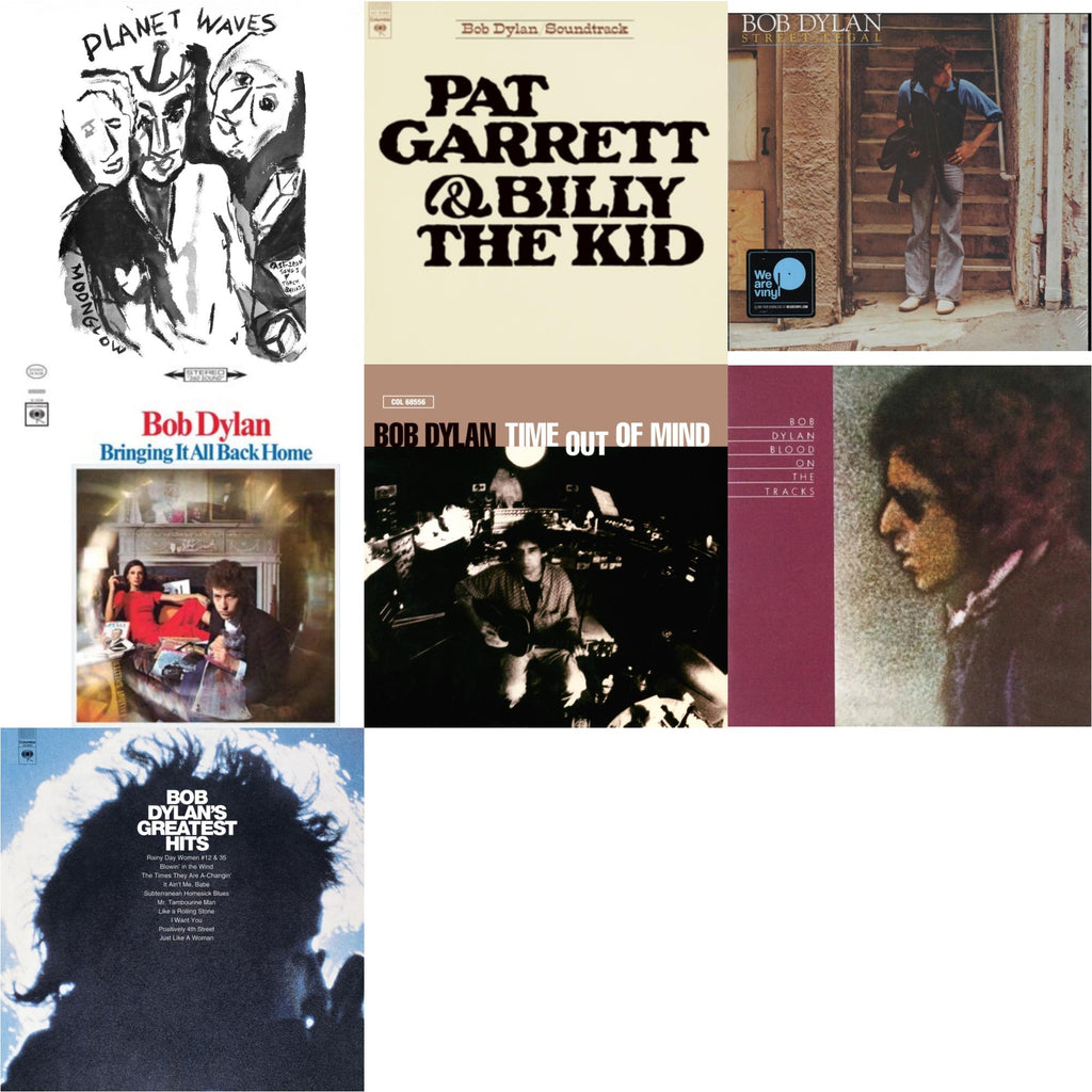 Planet Waves (150G LP Vinyl/Dl) & Pat Garrett & Billy The Kid (150G LP Vinyl/Dl) & Street-Legal (150G LP Vinyl/Dl) & Bringing It All Back Home & Time Out Of Mind (2LP) & Blood On The Tracks & Greatest Hits (150G/Dl Card)